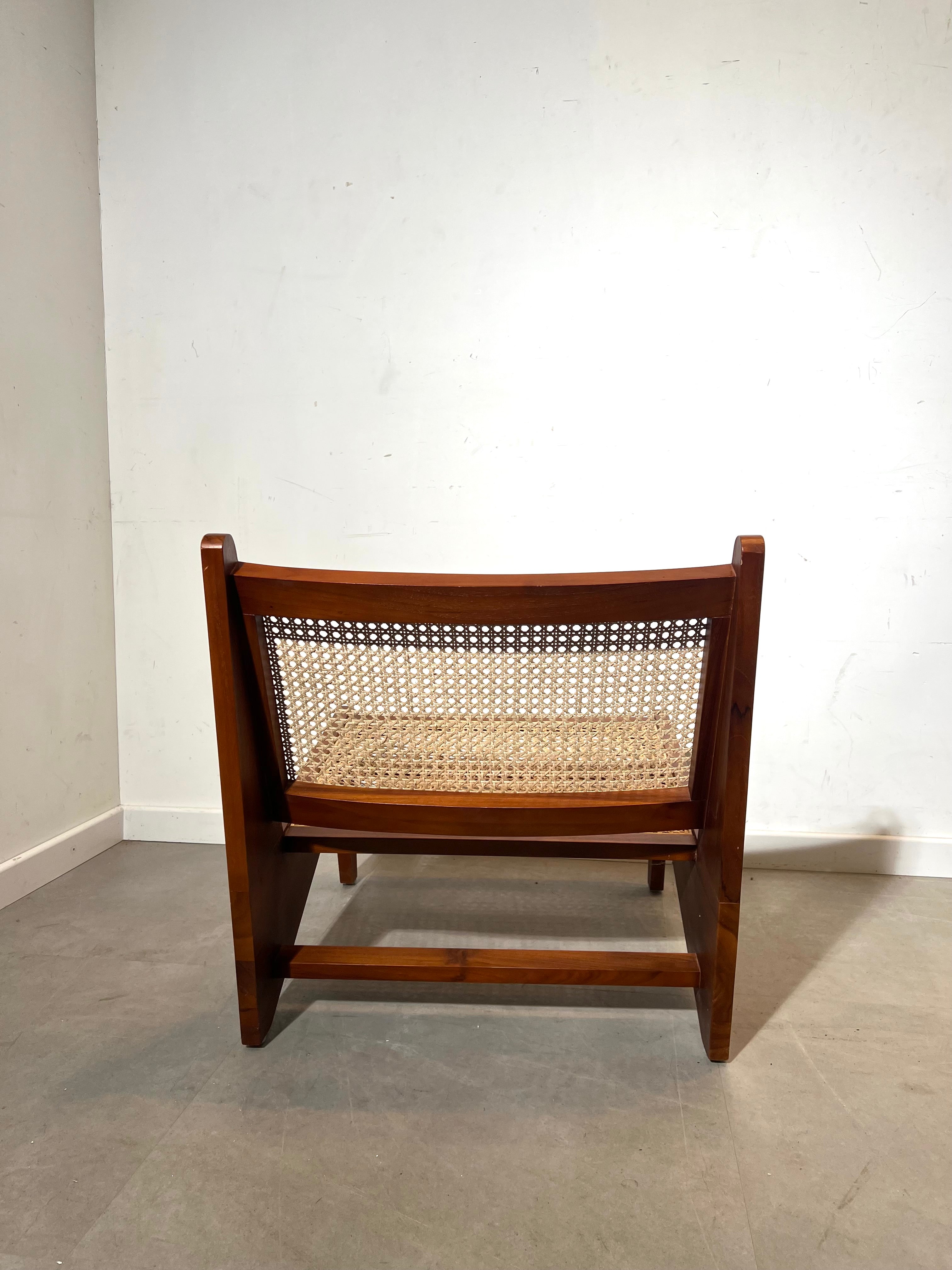 Kangaroo Lounge Chair In Teak & Rattan