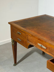 French Empire Style Executive Desk with Leather Top