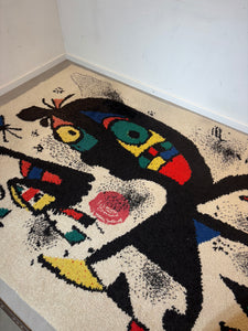 Vintage Rug inspired by Joan Miro 200 x 300 cm