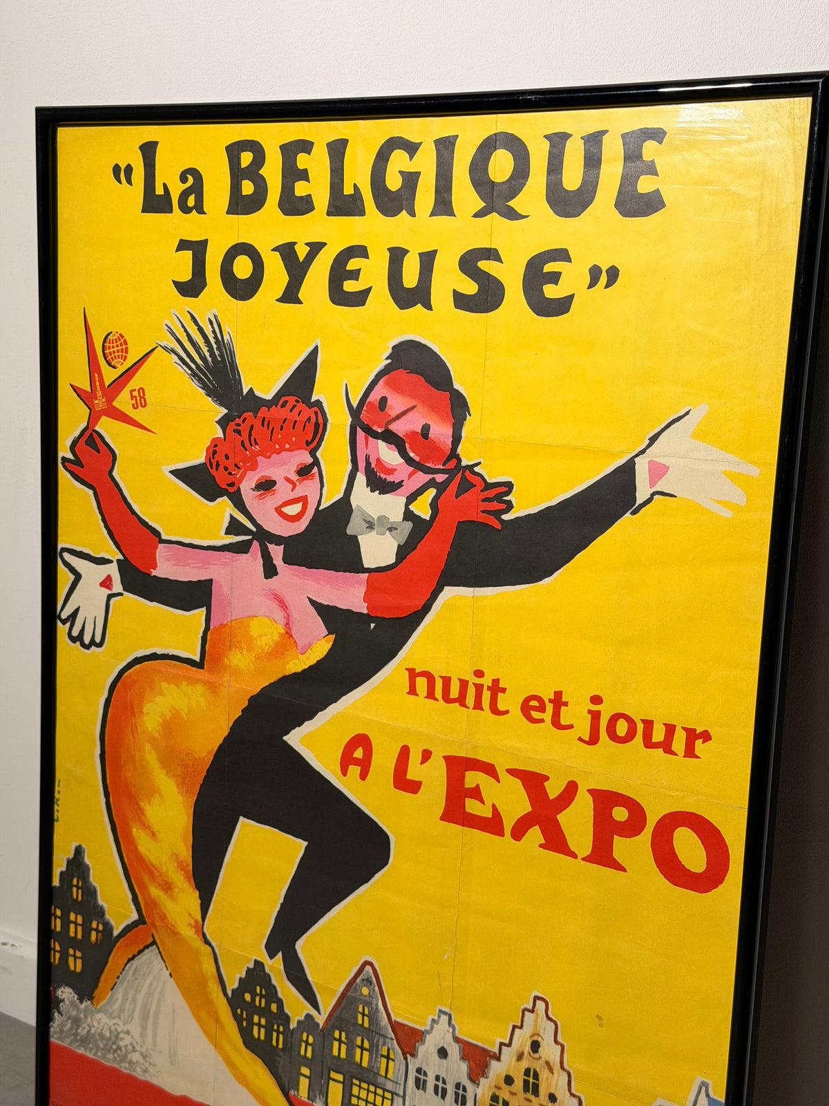 Original Expo 58 “La Belgique Joyeuse” Poster – Brussels World’s Fair 1958