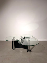 Rotating Glass Coffee Table