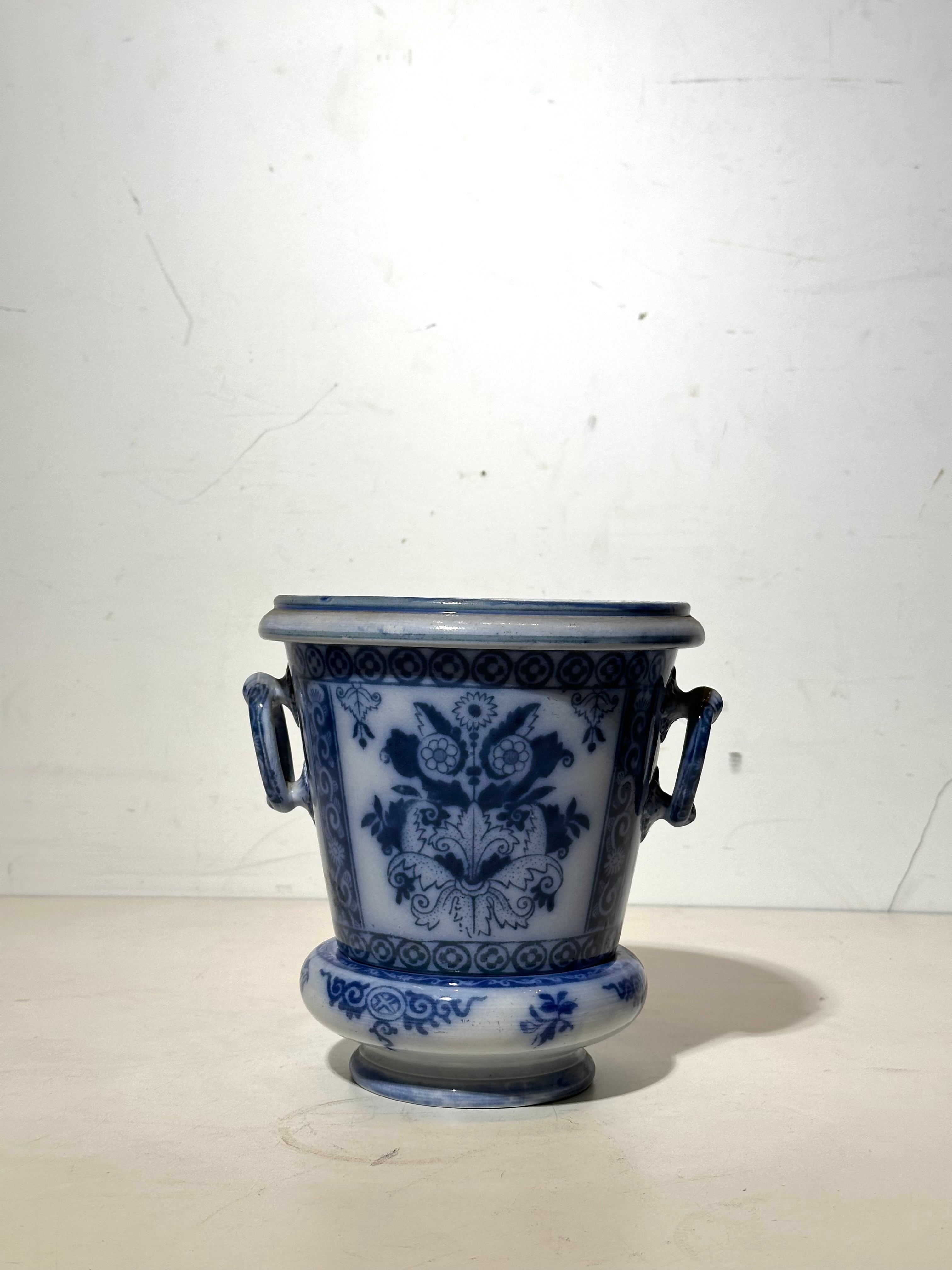 Antique Blue & White Cachepot – Maastricht Regout