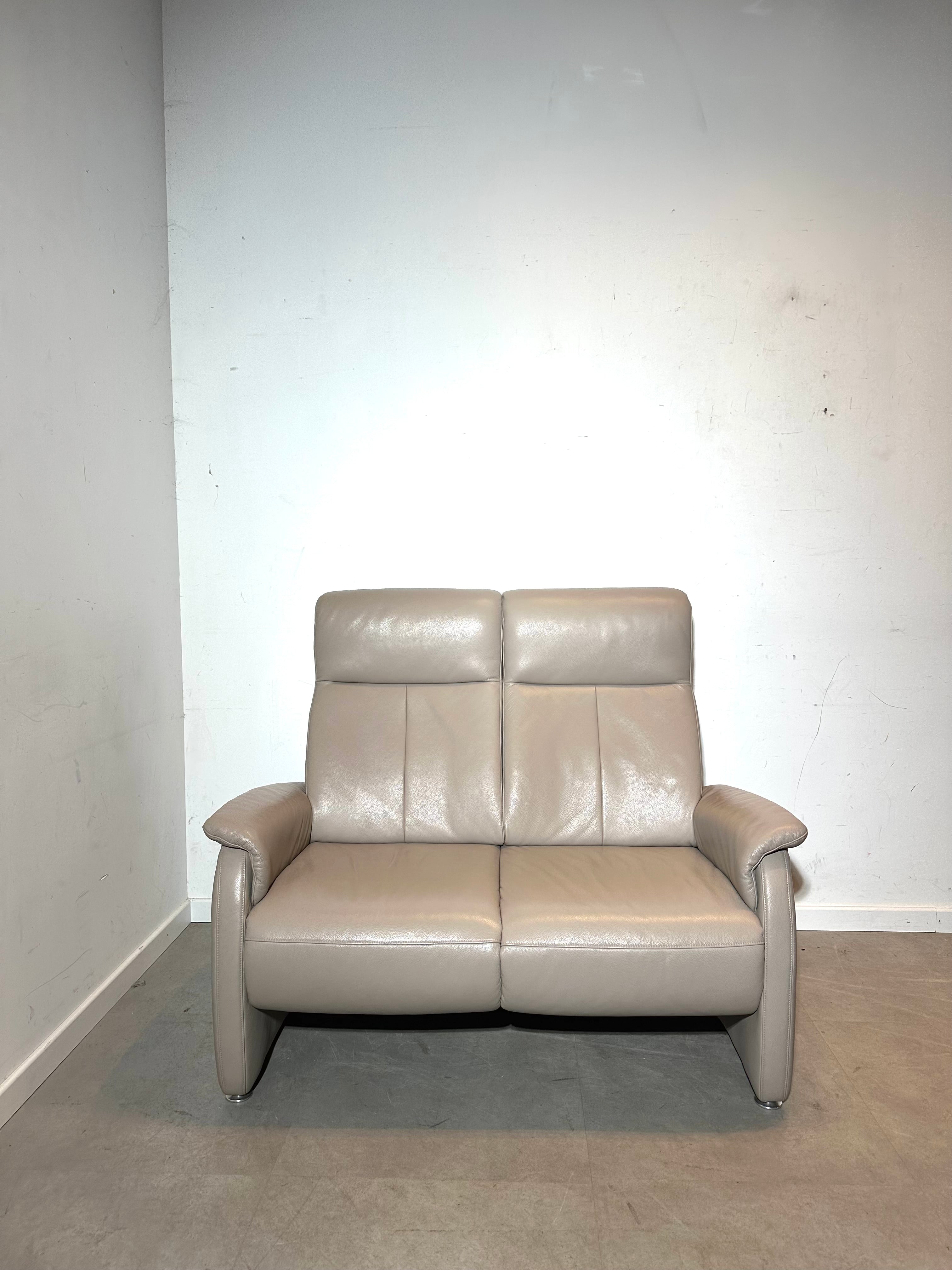 Musterring Leather Sofa Set – Electric Relax Function – 2-Seater & 3-Seater