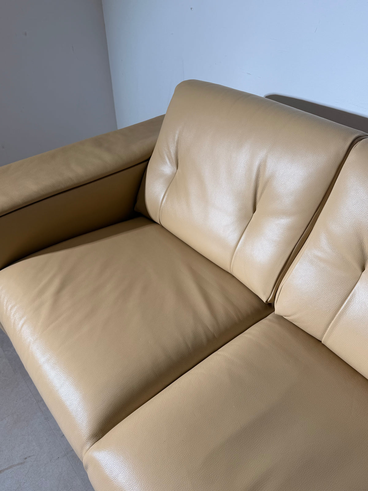 Italian Leather Two-Seater Sofa