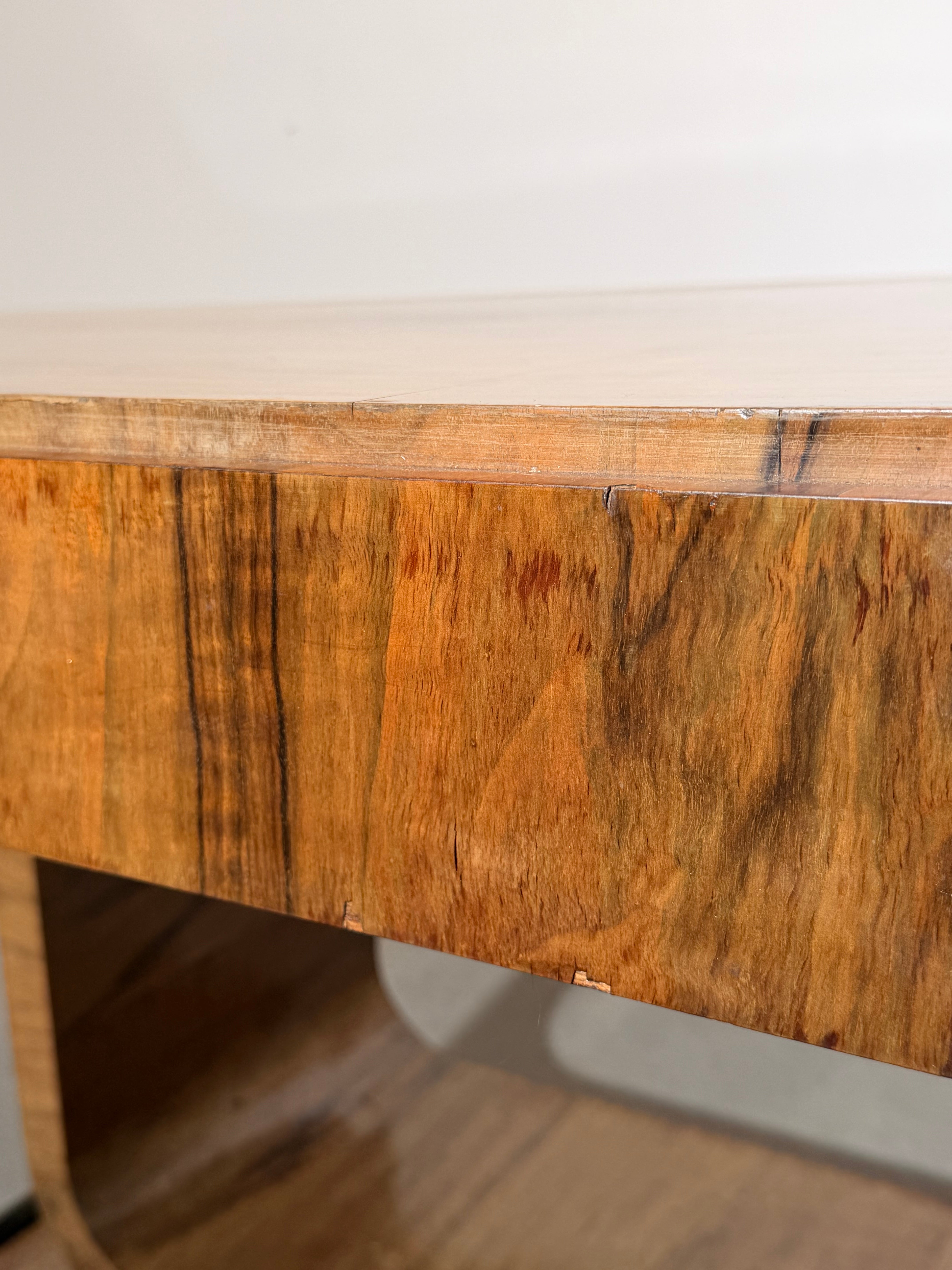 Art Deco Table With Glass Top