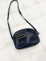 Vintage Delvaux Navy Blue Crossbody Bag