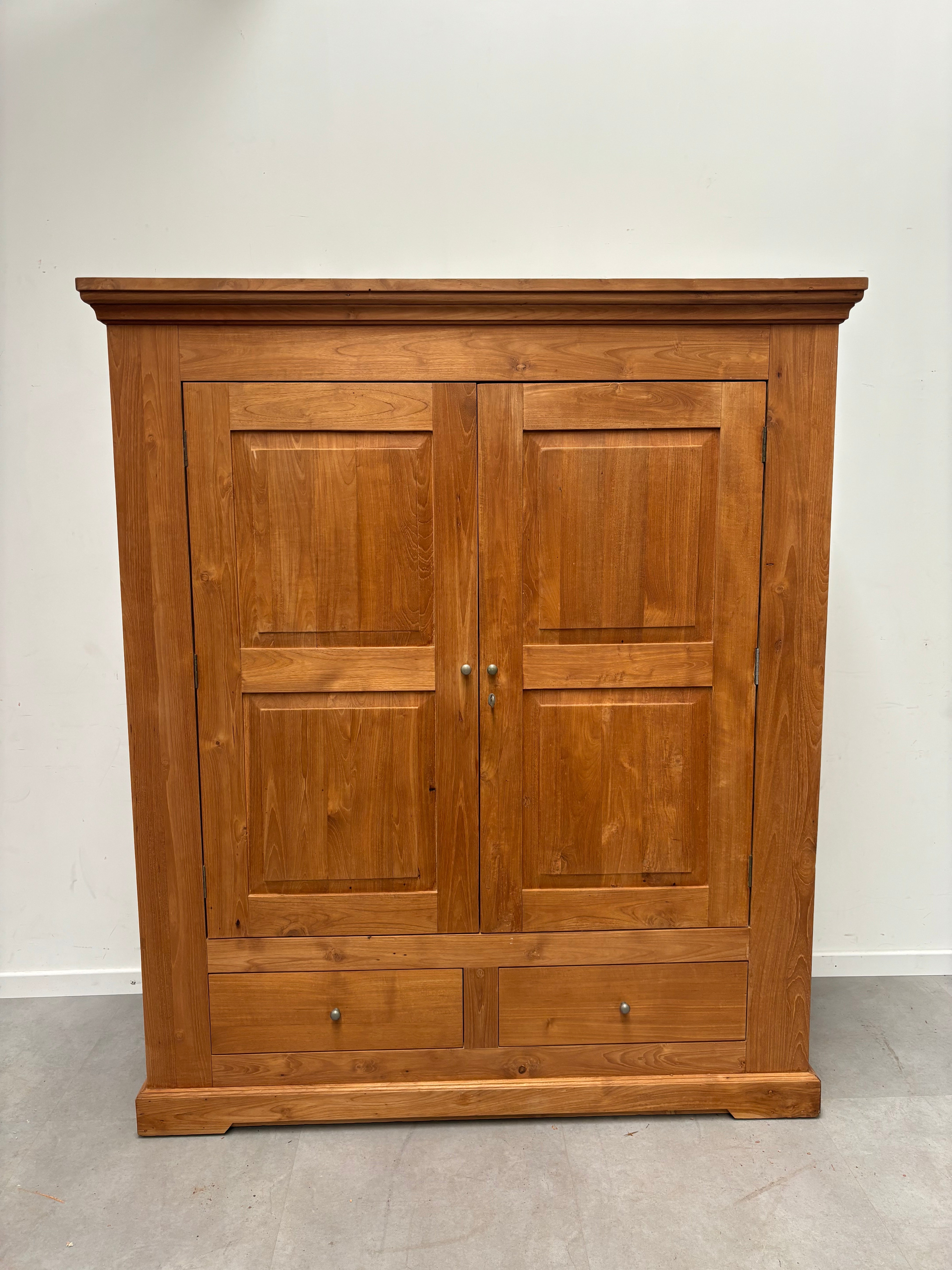 Large massive teak cabinet
