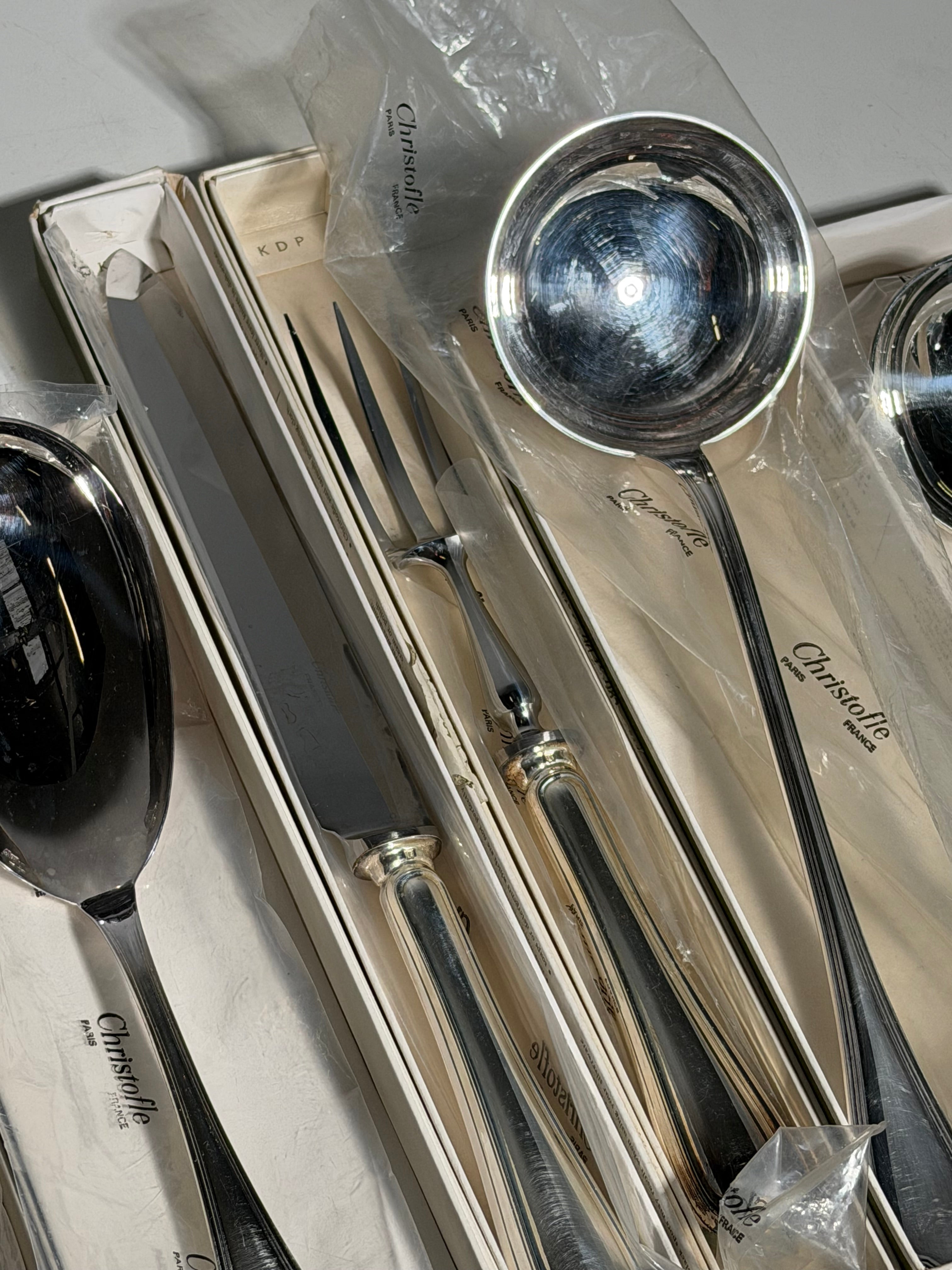 Christofle “Spatours” 144-Piece Flatware Set — New in Original Boxes