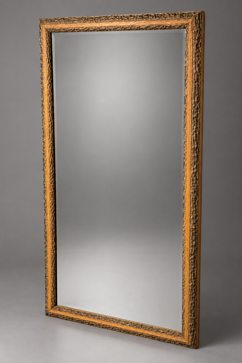 Rustic Bark Wood Framed Wall Mirror