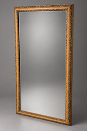 Rustic Bark Wood Framed Wall Mirror