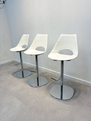 White leather design bar stool