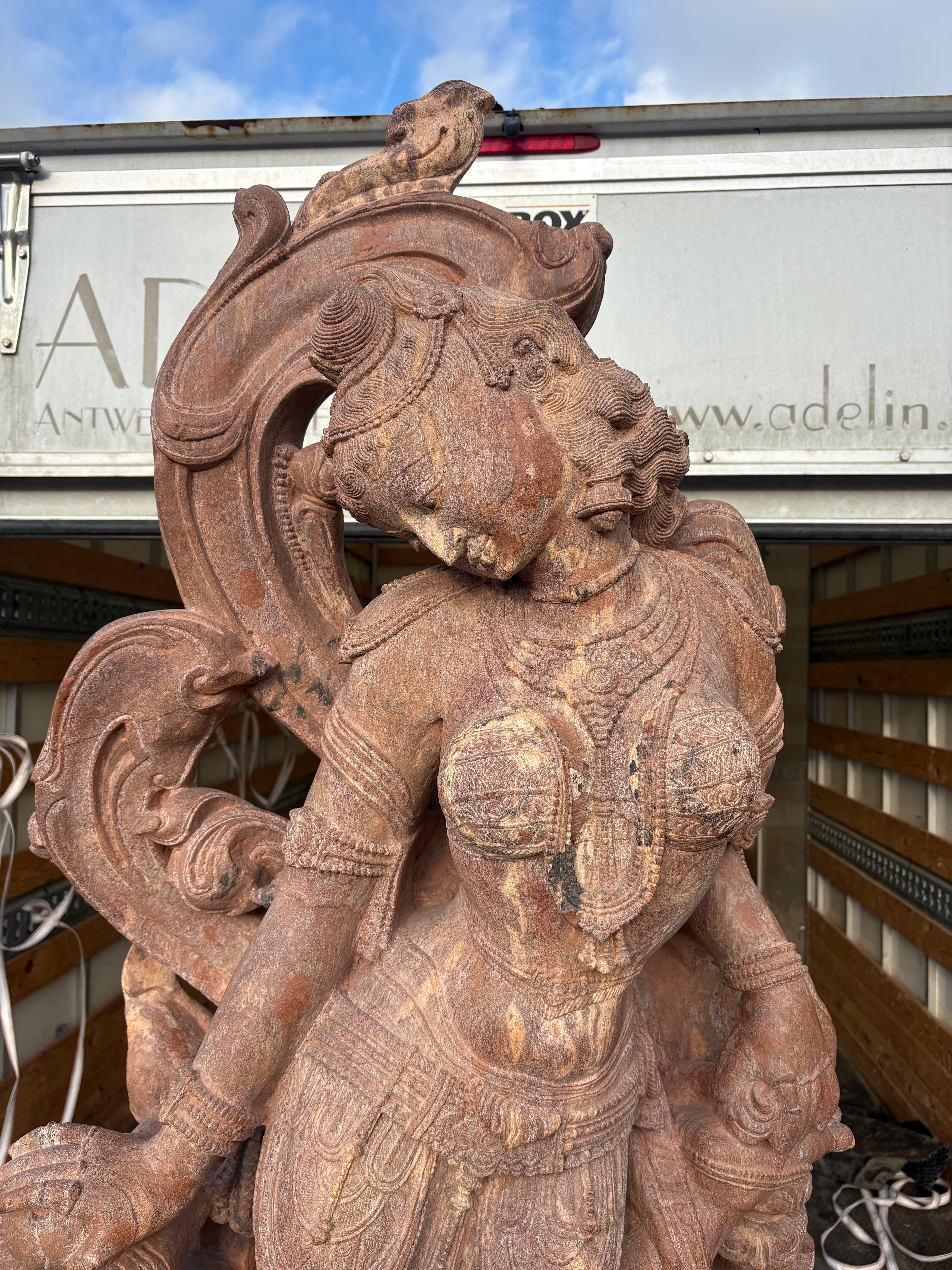 Devadasi Sandstone Statue (180 cm)