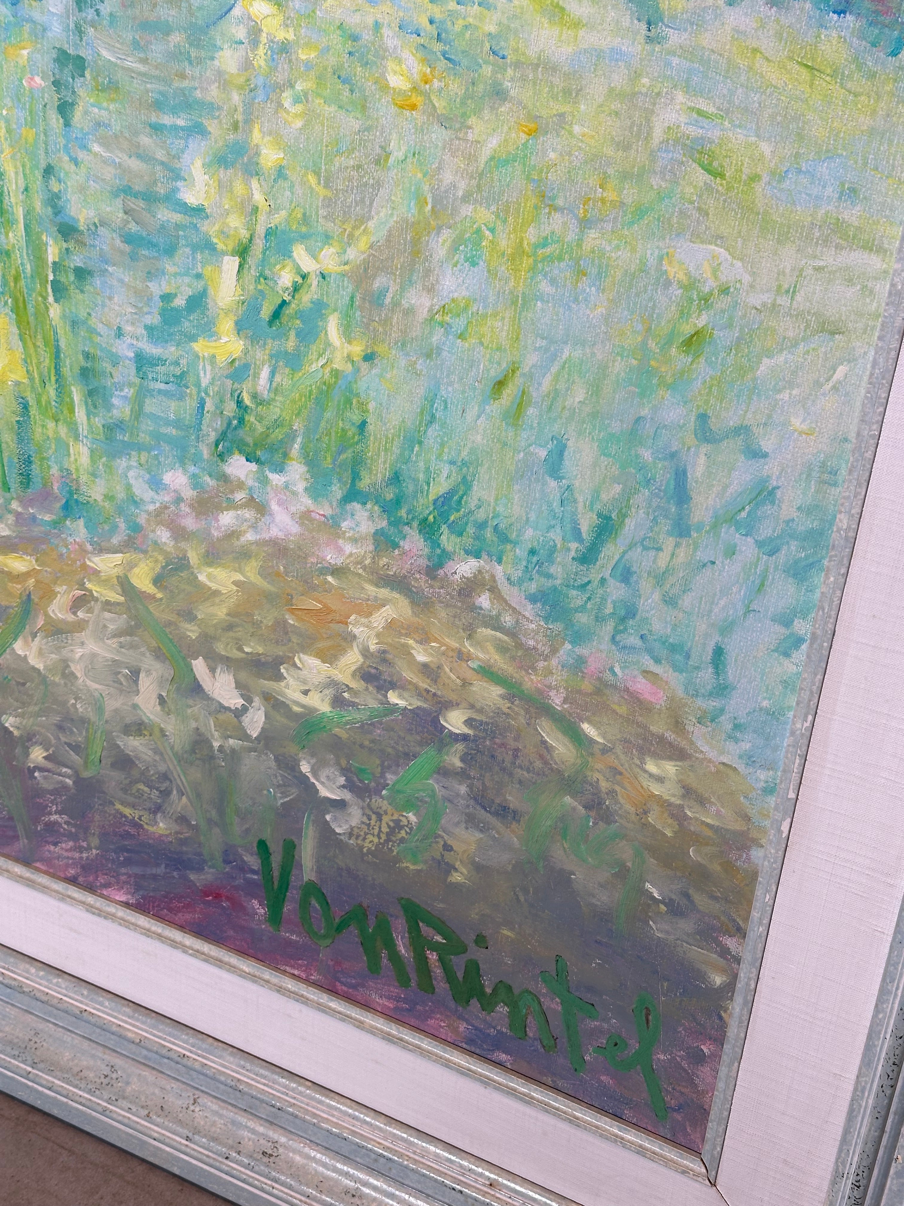 Theo Van Rintel – Large Impressionist Garden Landscape