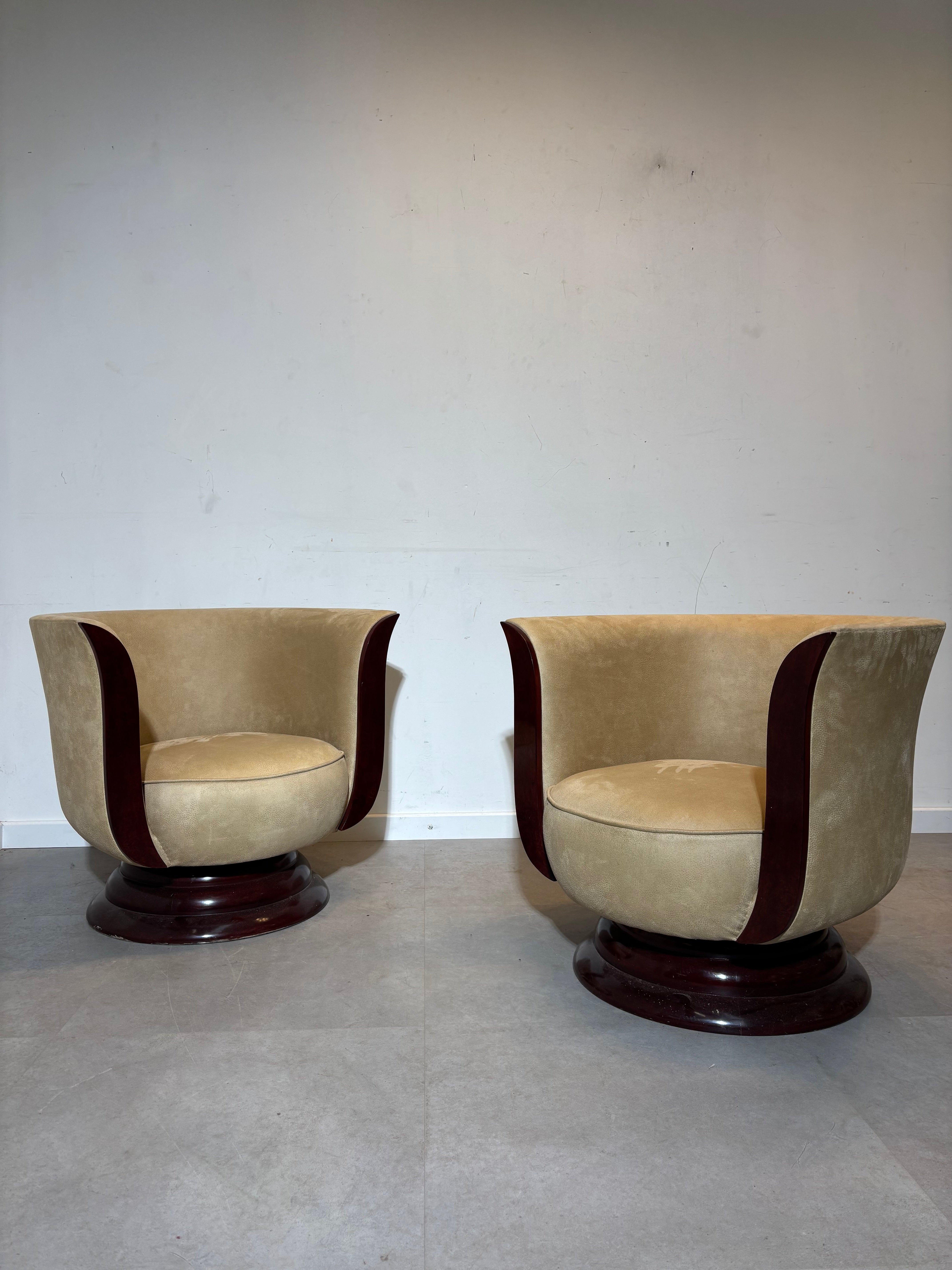 Art Deco Lounge Tulip Chair by Hotel Le Malandre