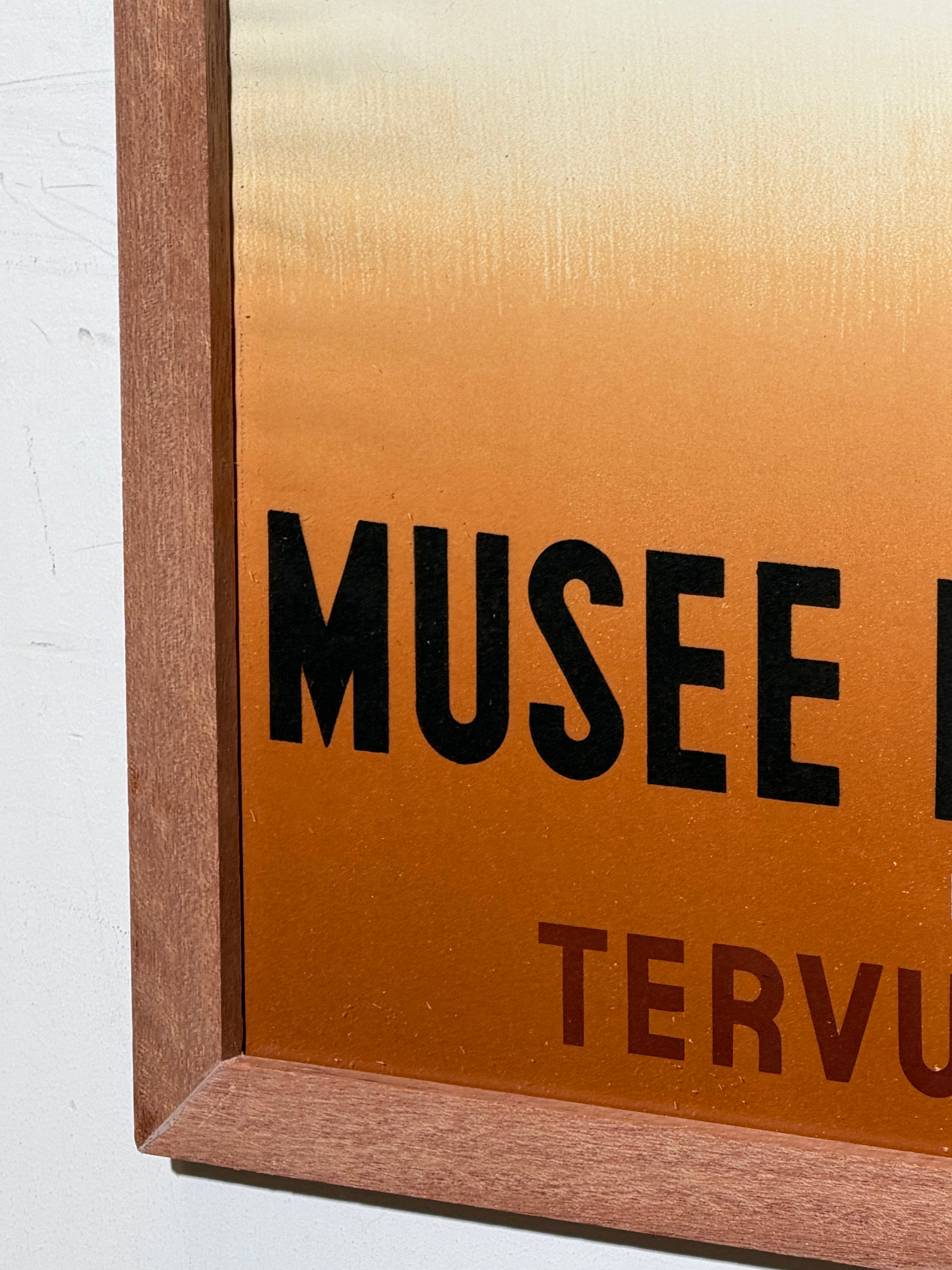 Vintage exhibition poster / lithograph – Musée Royal du Congo Belge by Jean Van Noten, Tervuren