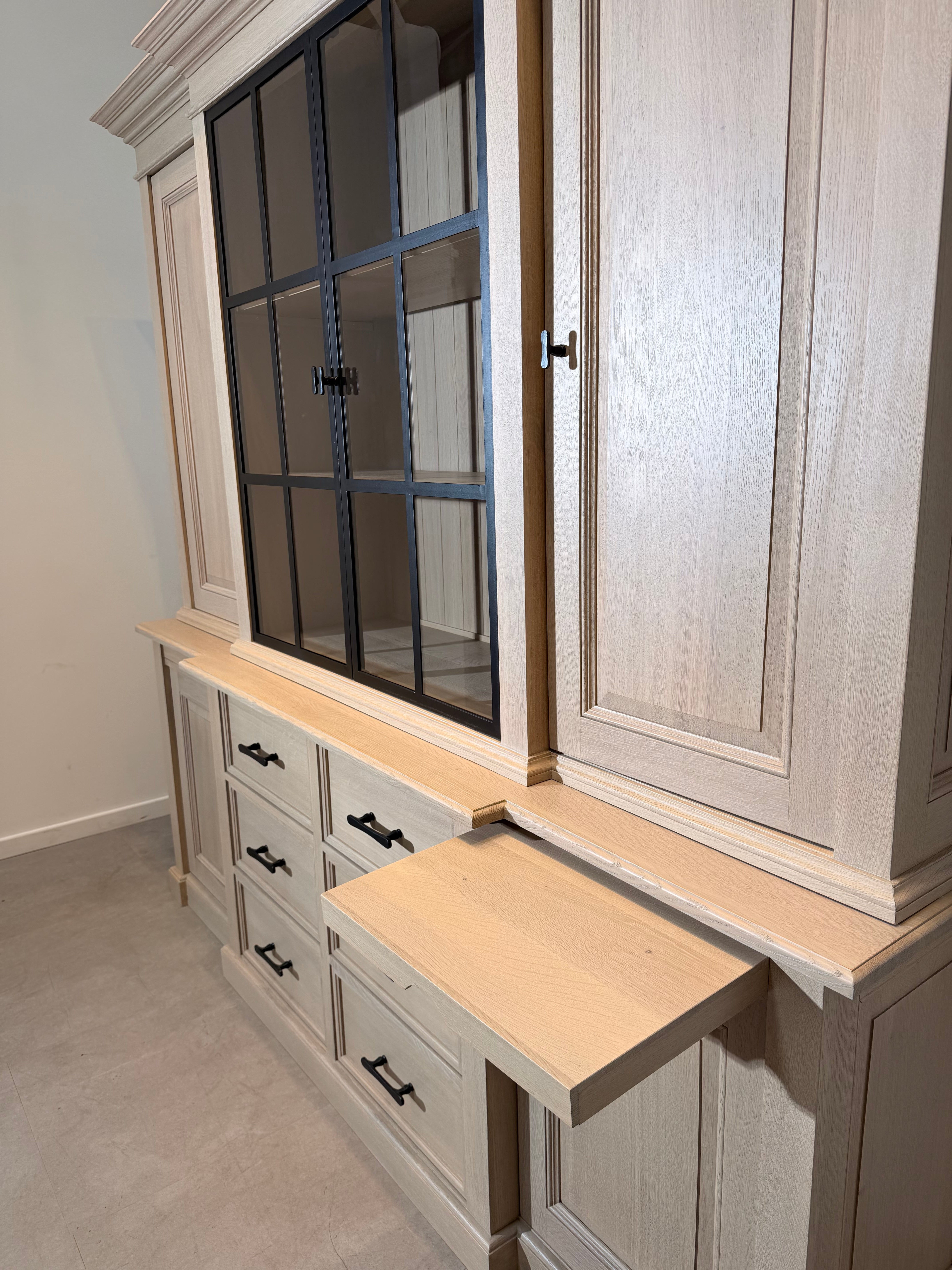 RR Interiors Oak Display Cabinet