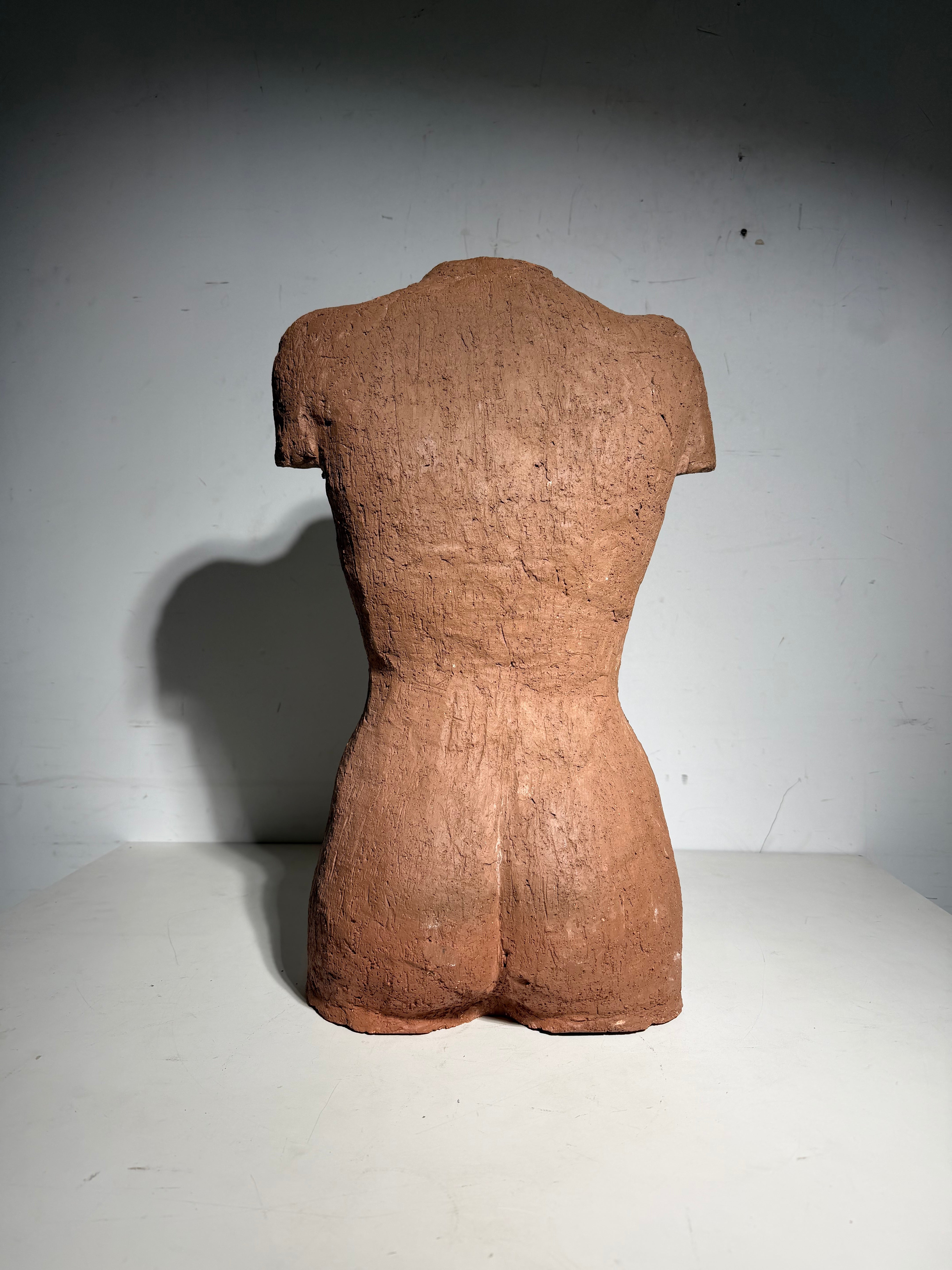 Terracotta Torso Sculpture