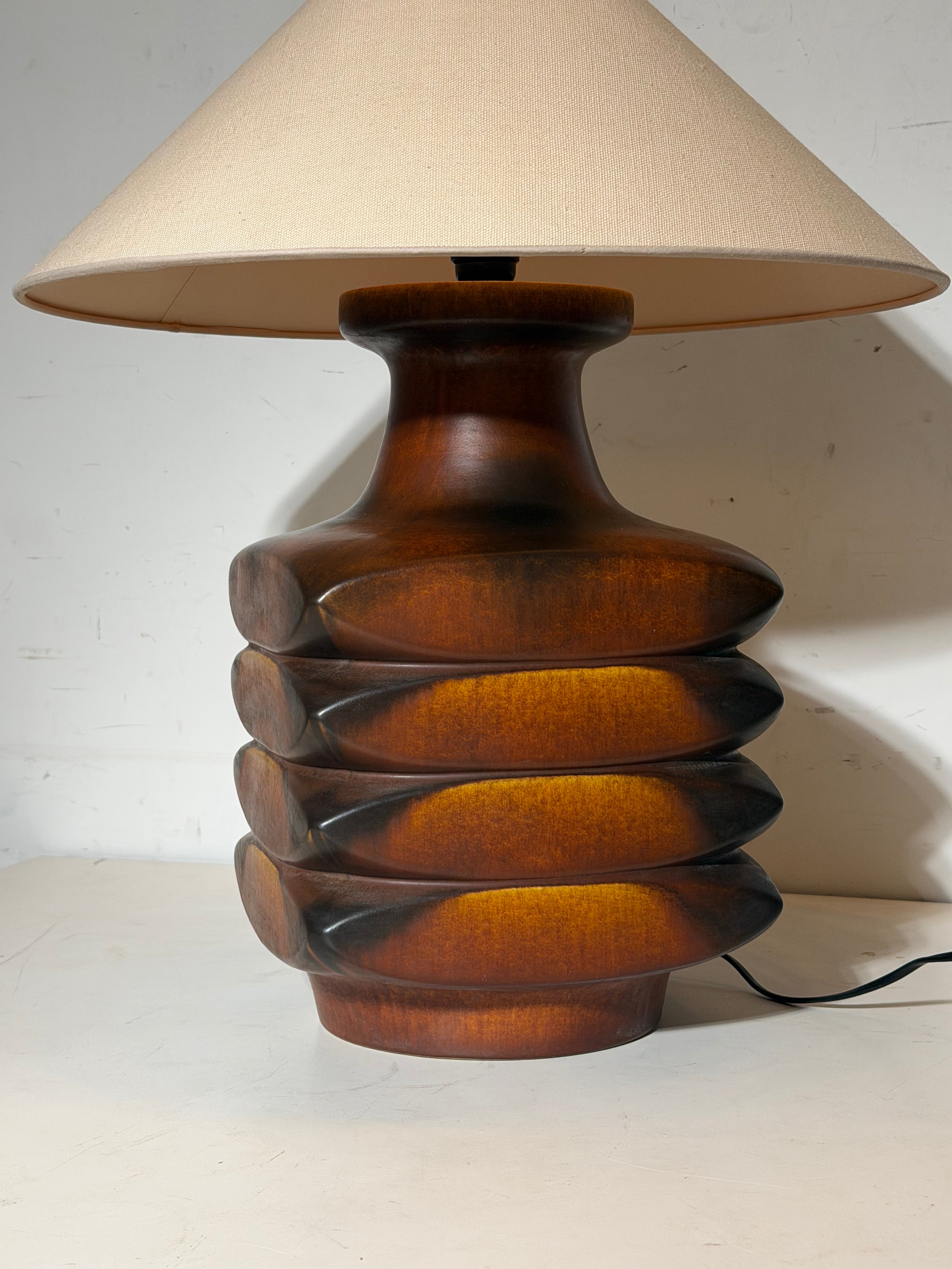 Vintage Ceramic Table Lamp by Cari Zalloni – Sculptural Design – 60 cm