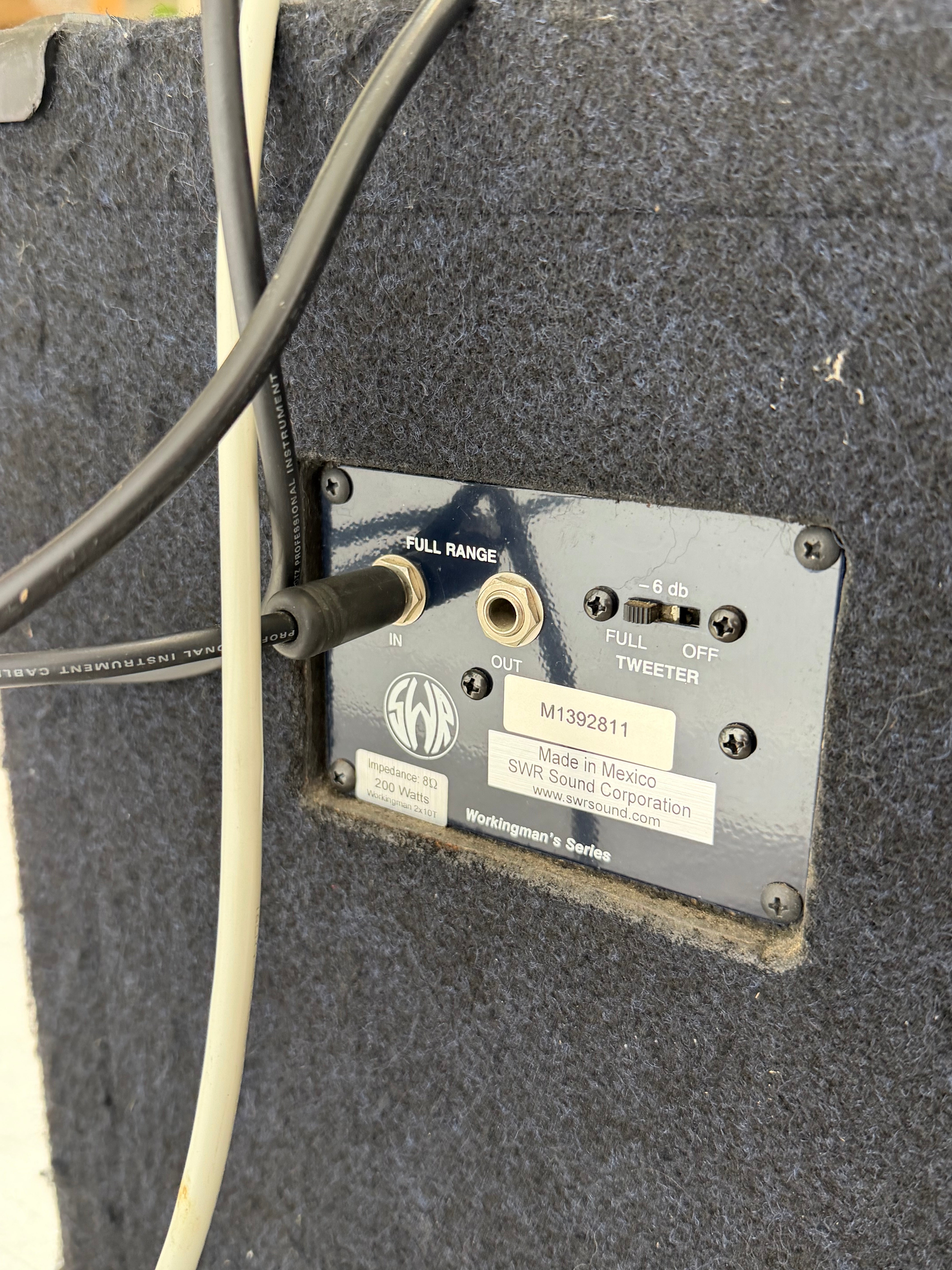 SWR Workingman’s 4004 Bass Amplifier Head with 2x10 Cabinet