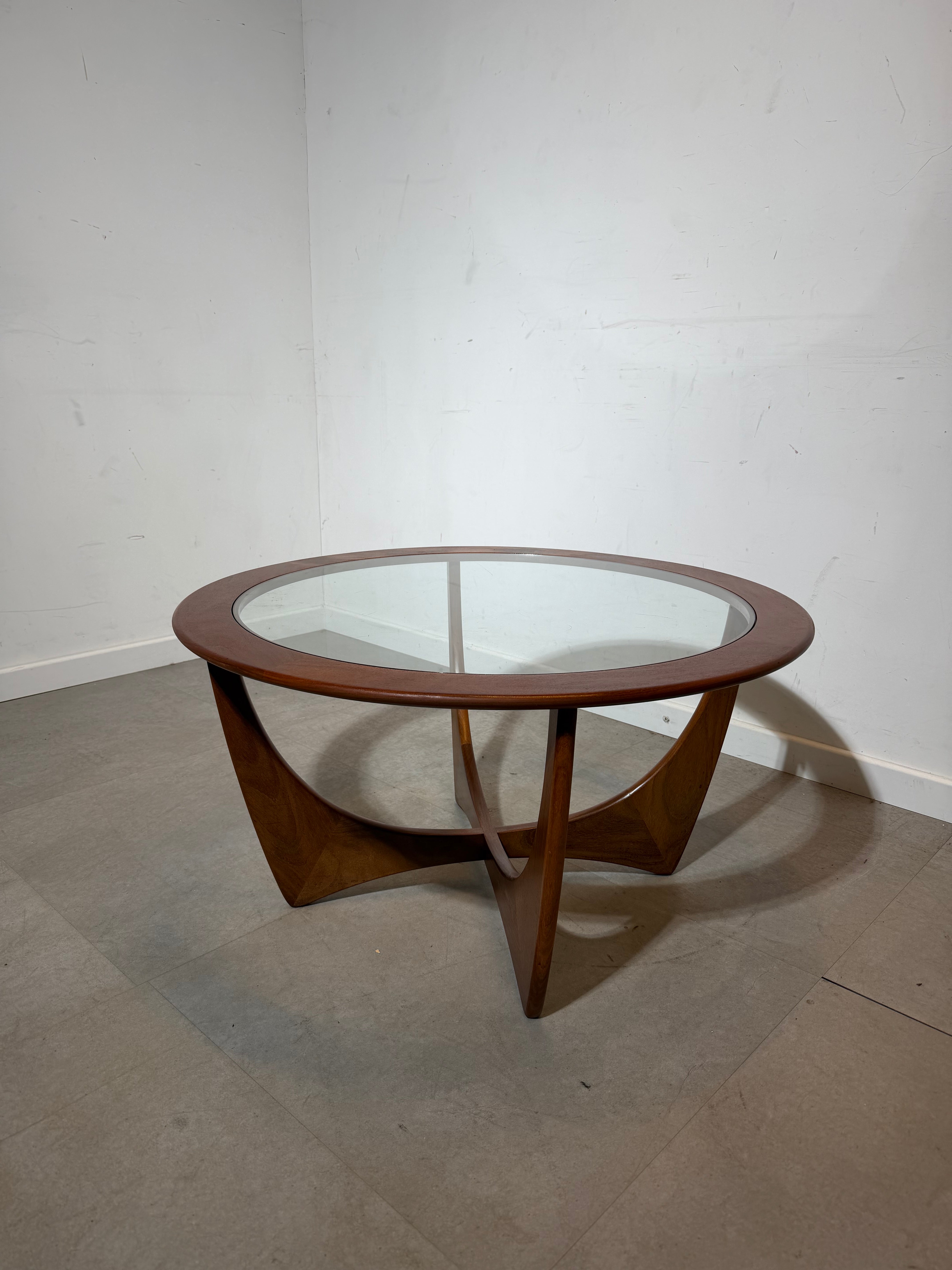 G-Plan “Astro” Coffee Table – Teak & Glass (1960s)