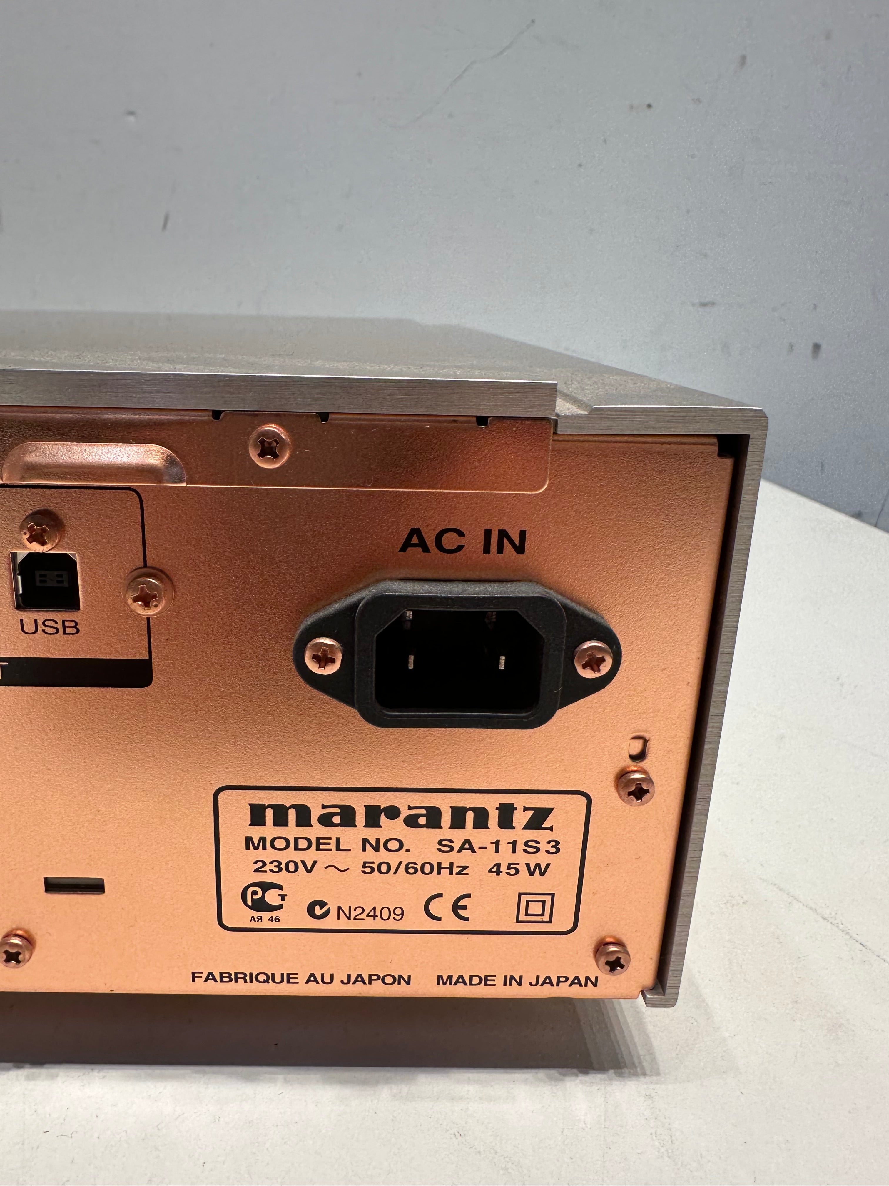 Marantz SA-11S3 Super Audio CD Player