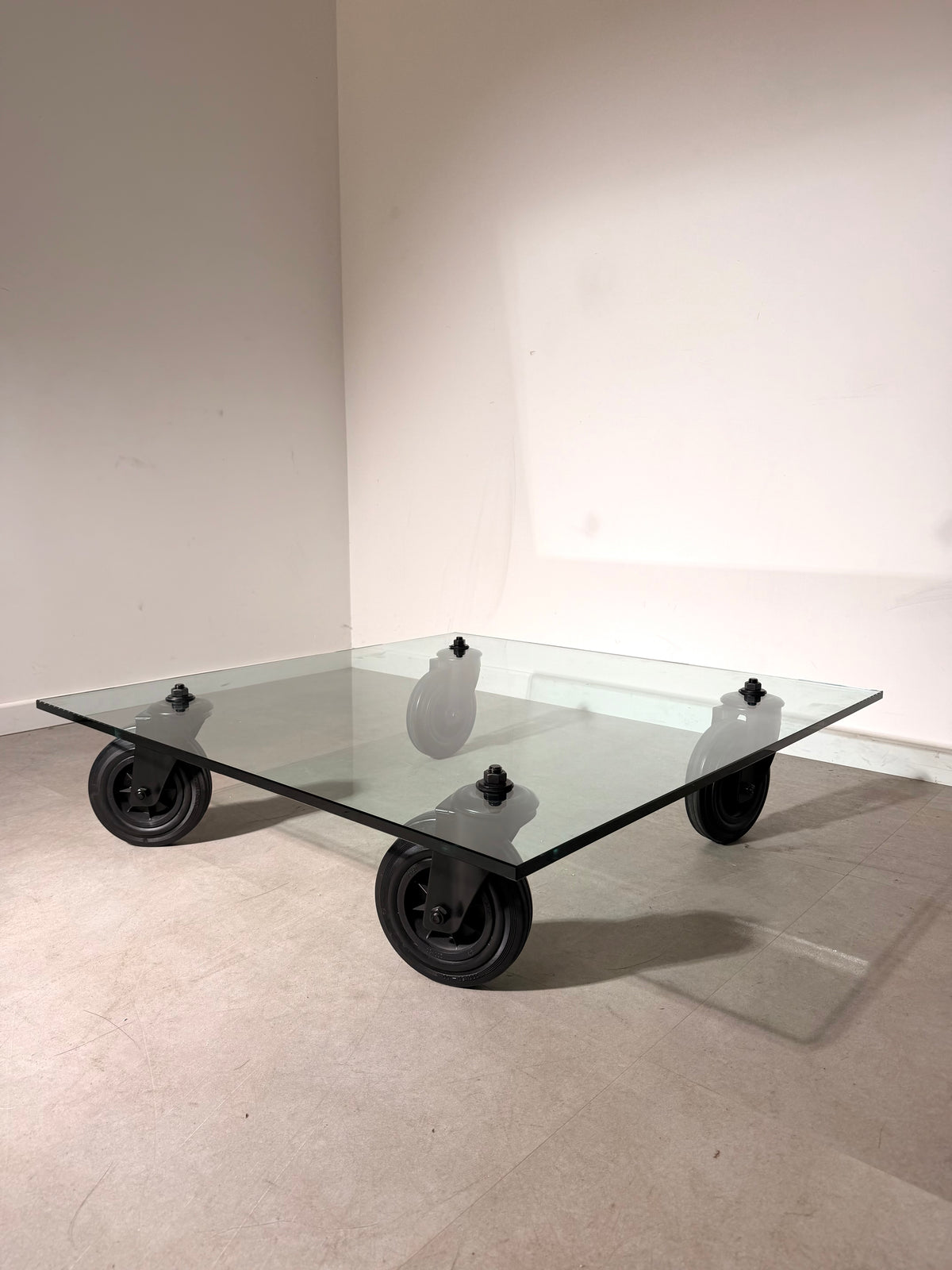 Gae Aulenti “Tavolo con Ruote” Coffee Table