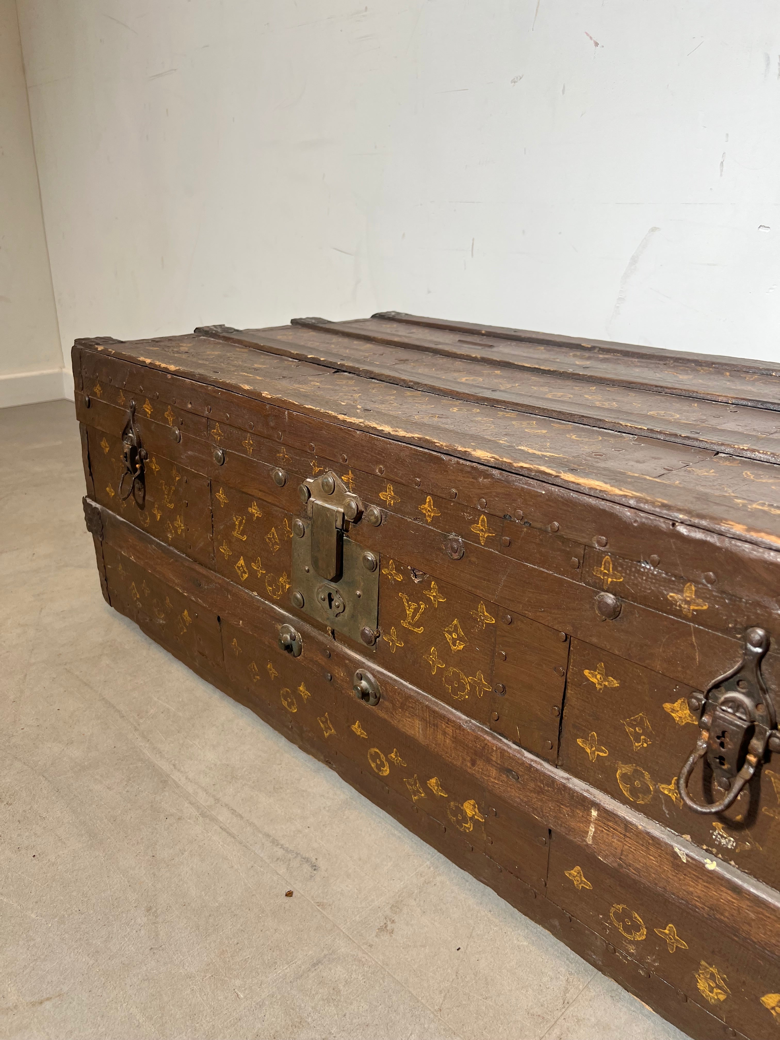 LV Style Suitcase With Monogram