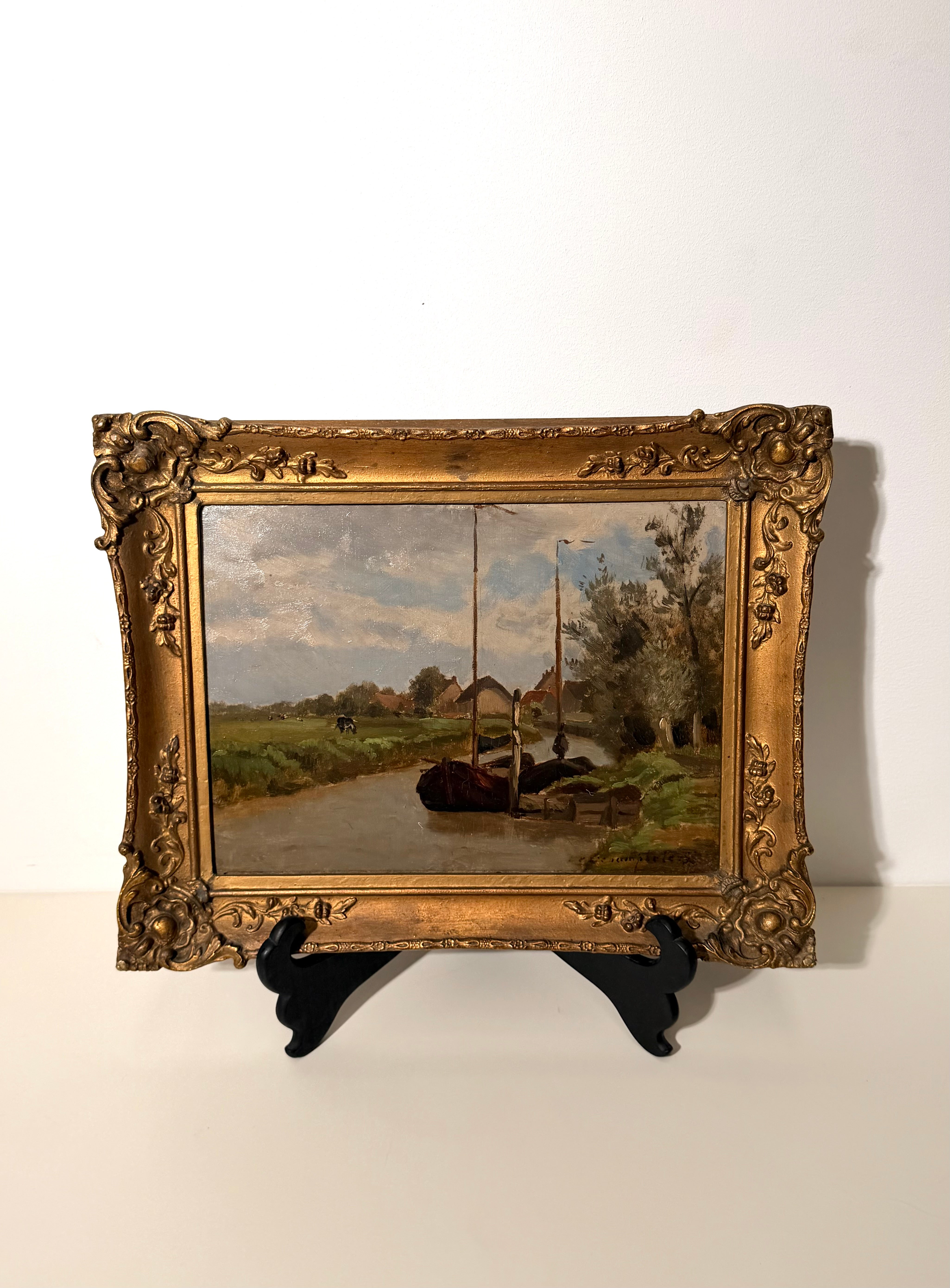 Edmond De Schampheleer – Original Oil on Panel