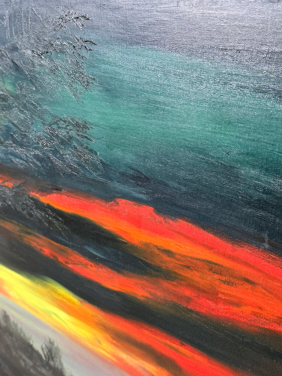 Alfons Meirvenne Original Landscape Painting – 1974