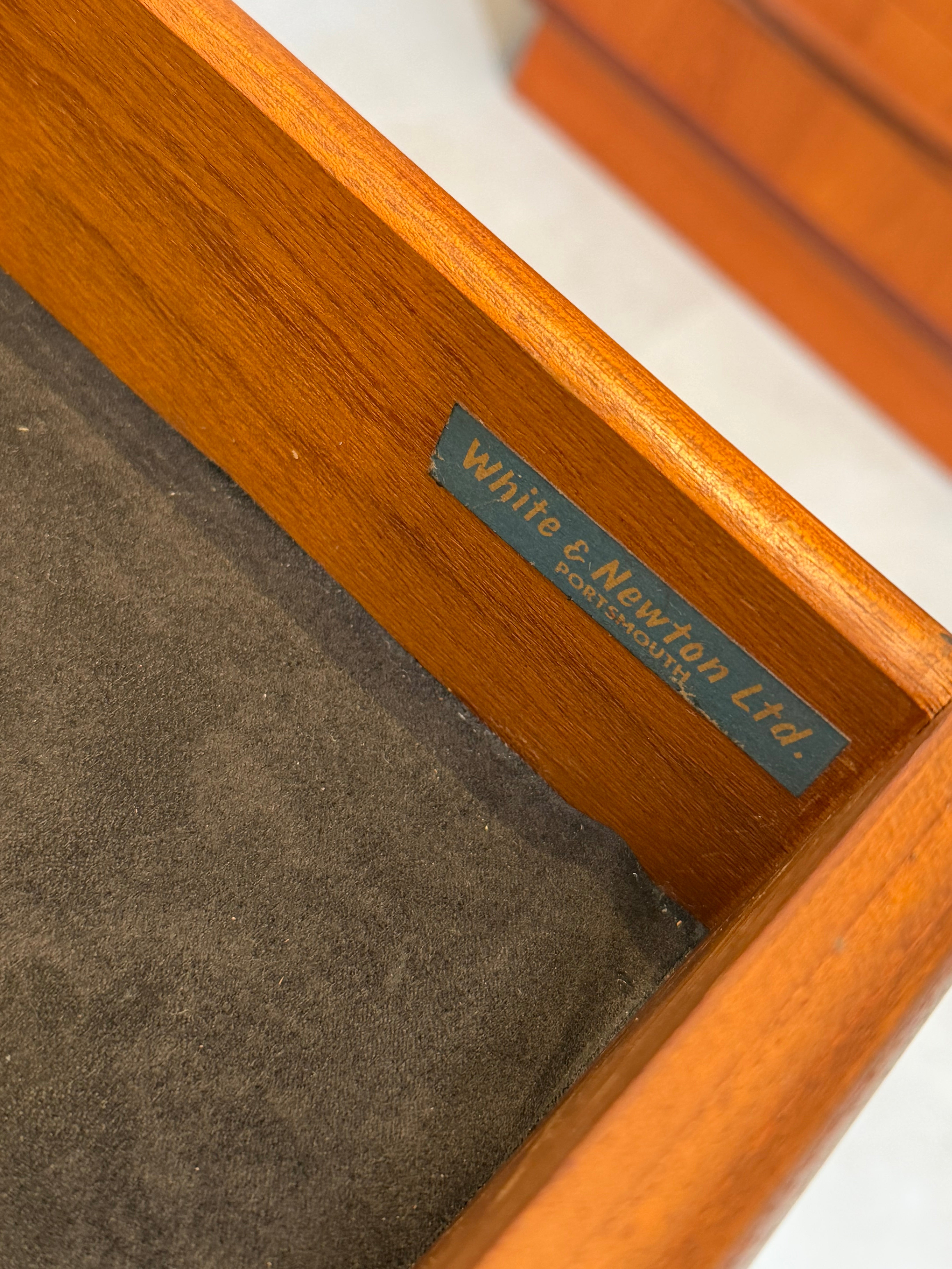 White & Newton Teak Sideboard – Mid-Century Modern British Design