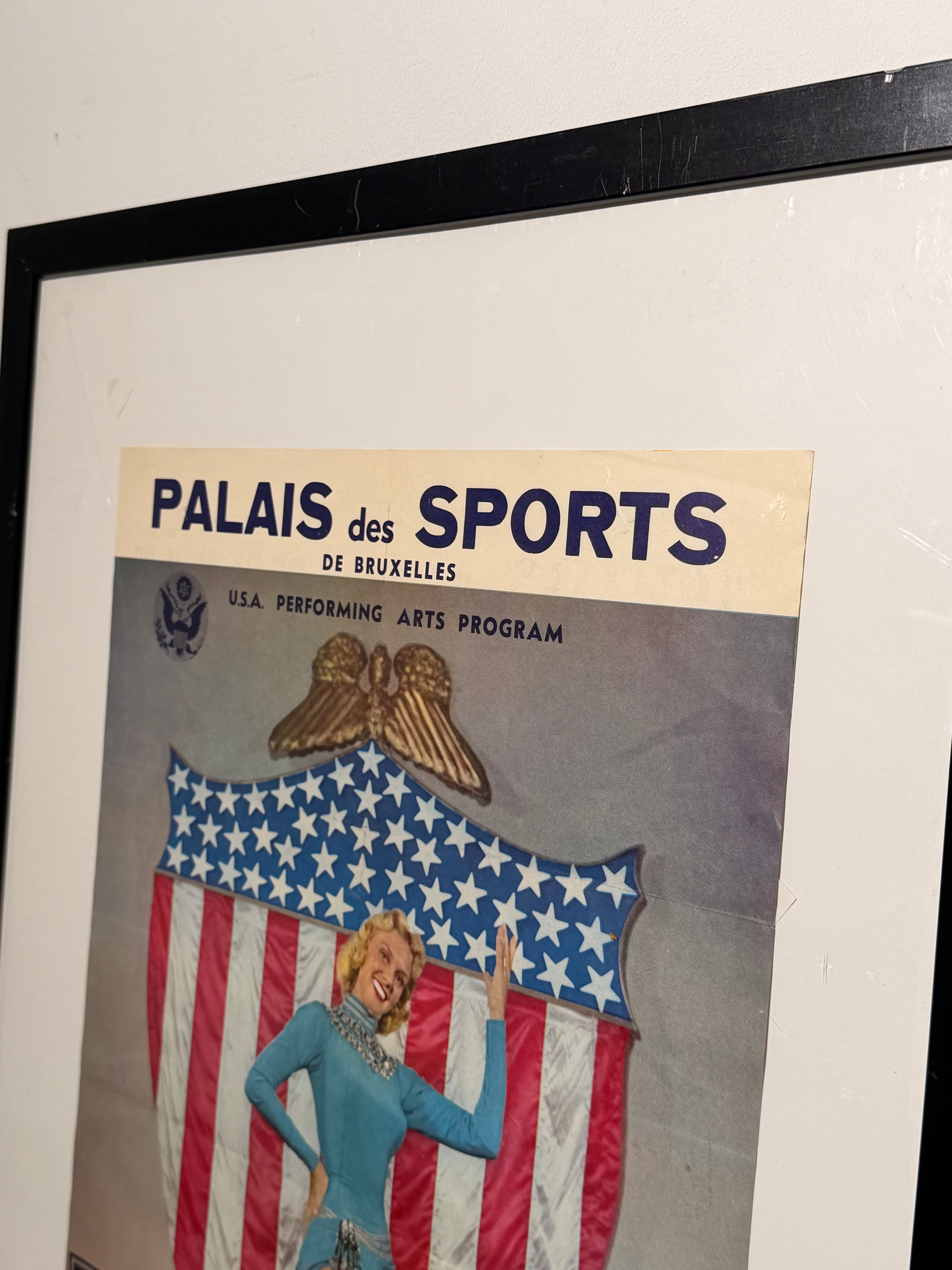Original Expo 58 Holiday on Ice Poster | Palais des Sports Brussels 1958
