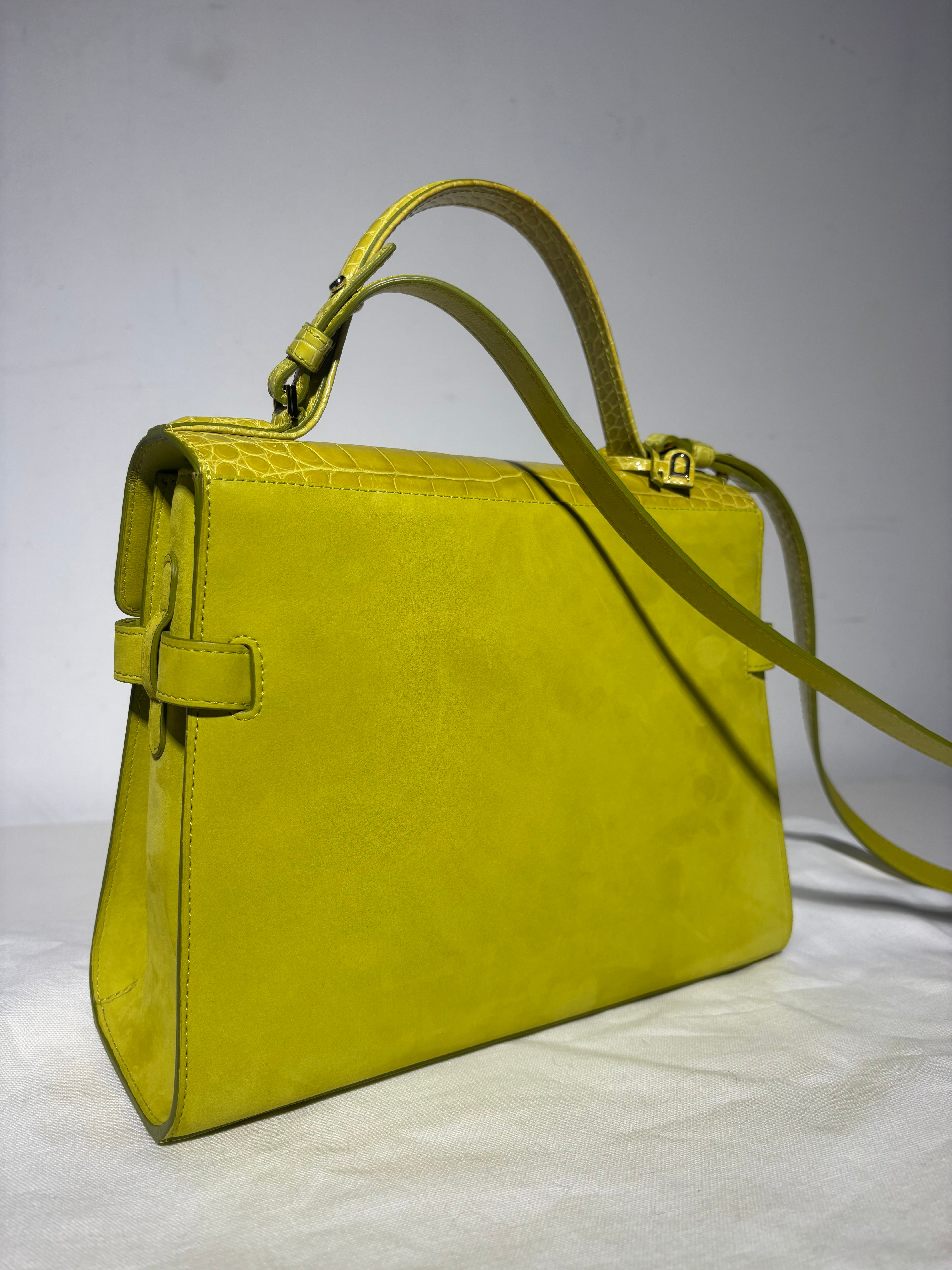 Delvaux Tempête Edition Limitée Croco &amp; Daim MM