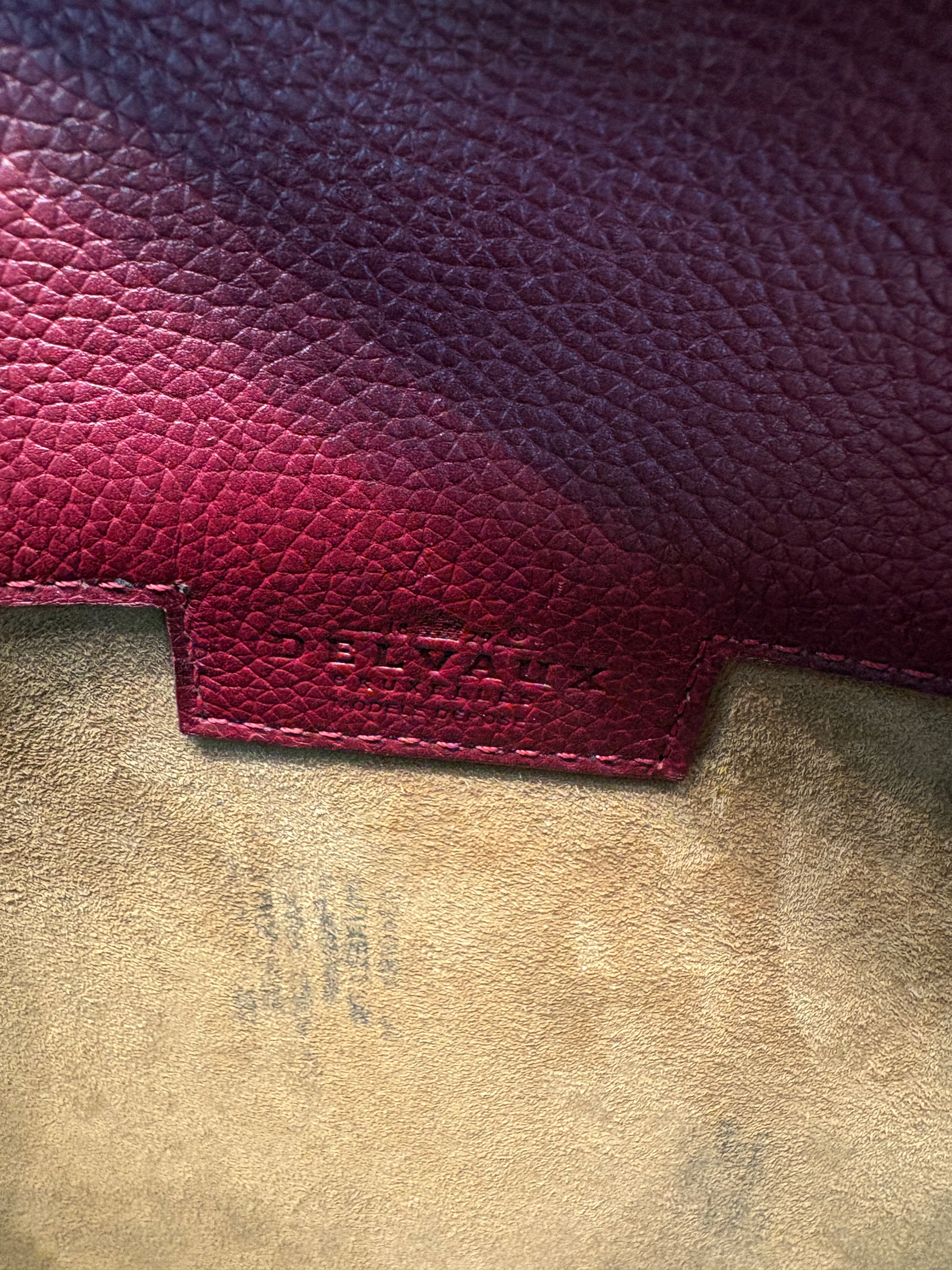 Delvaux Macao Crossbody Bag – Burgundy Leather