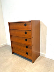 Vintage Mid-Century Teak Shoe Cabinet – Compact Storage Unit