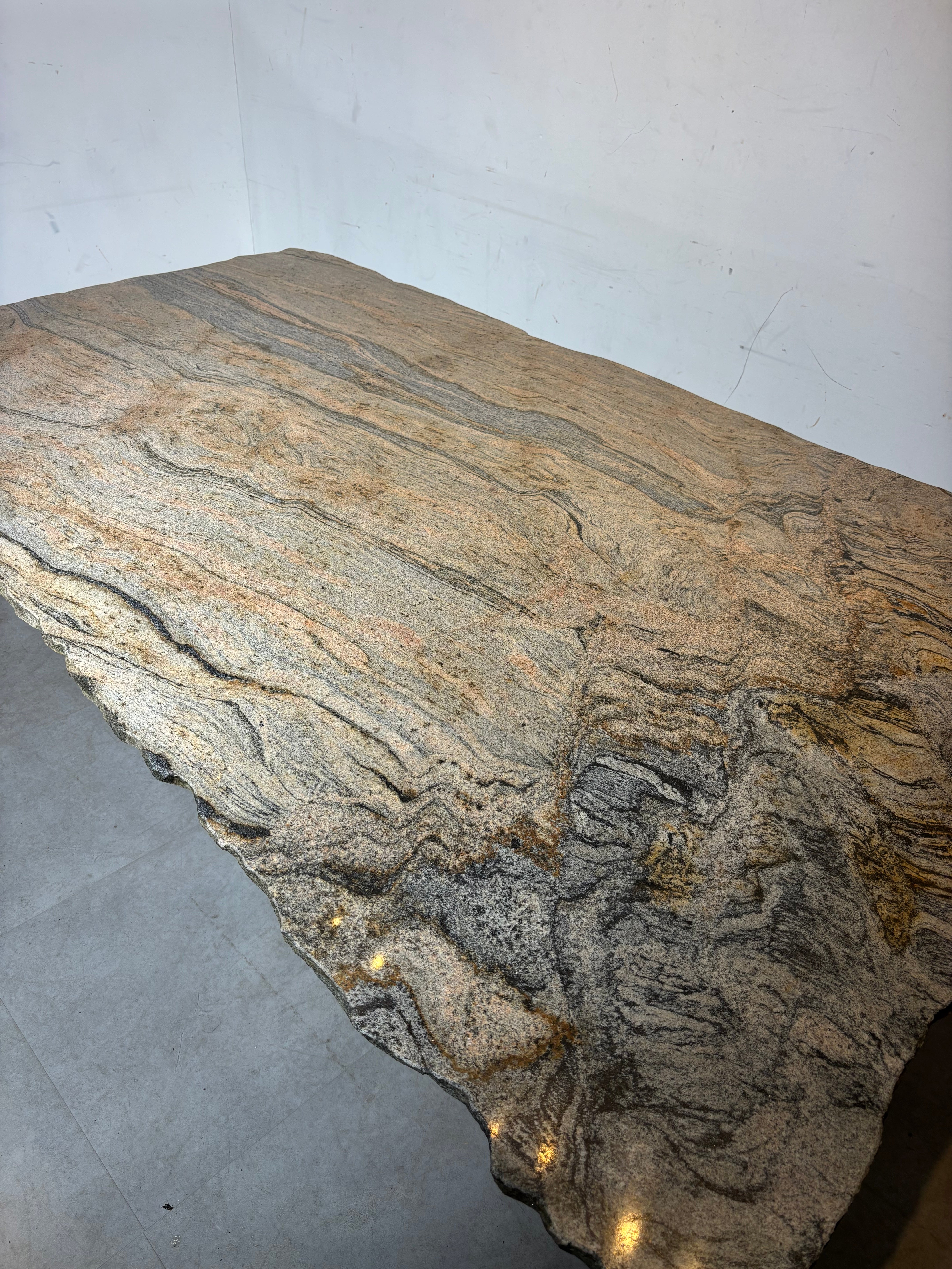 Vintage Quartzite Marble Dining Table