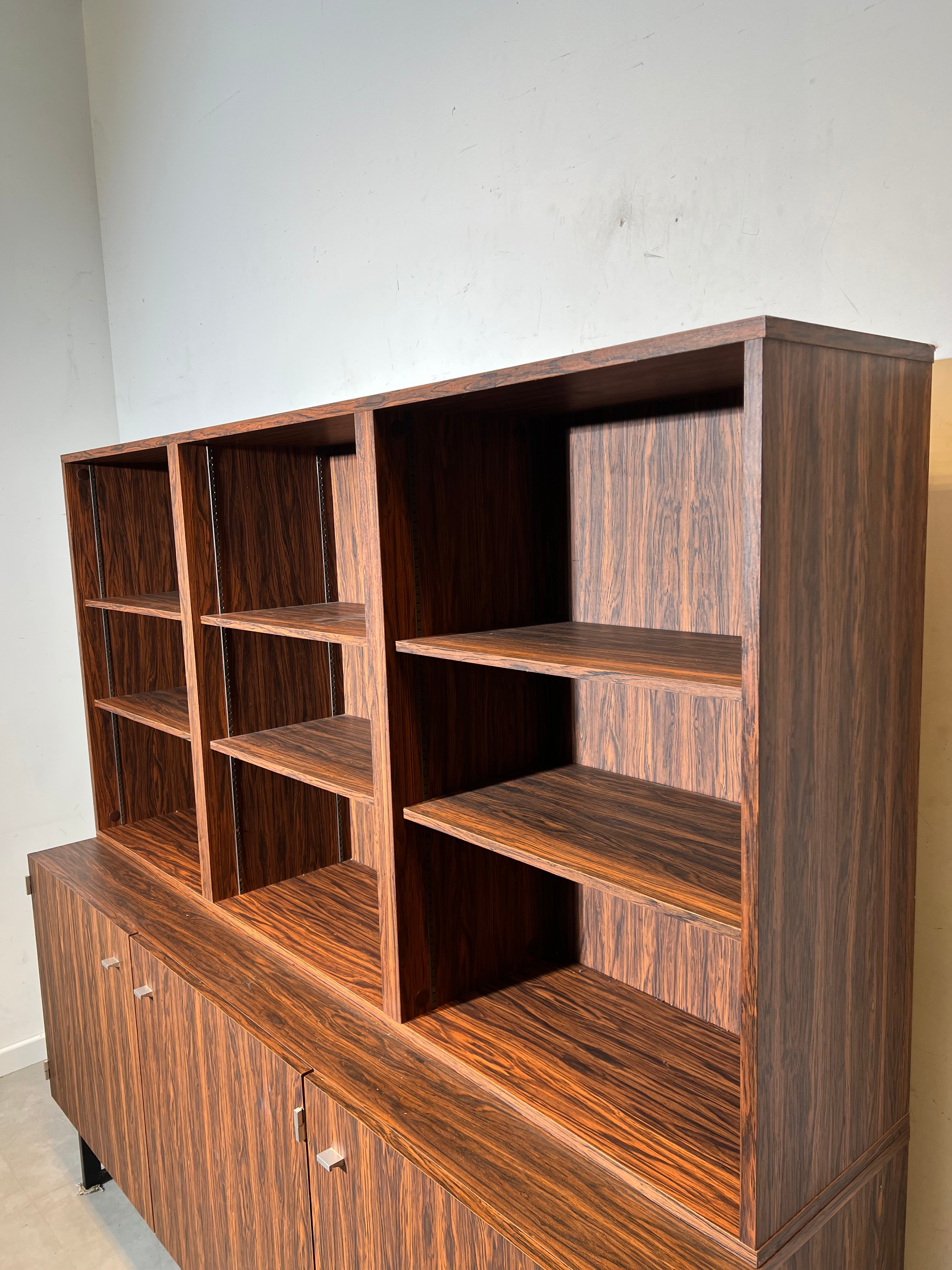 Pierre Guariche for Meurop Rosewood wall unit