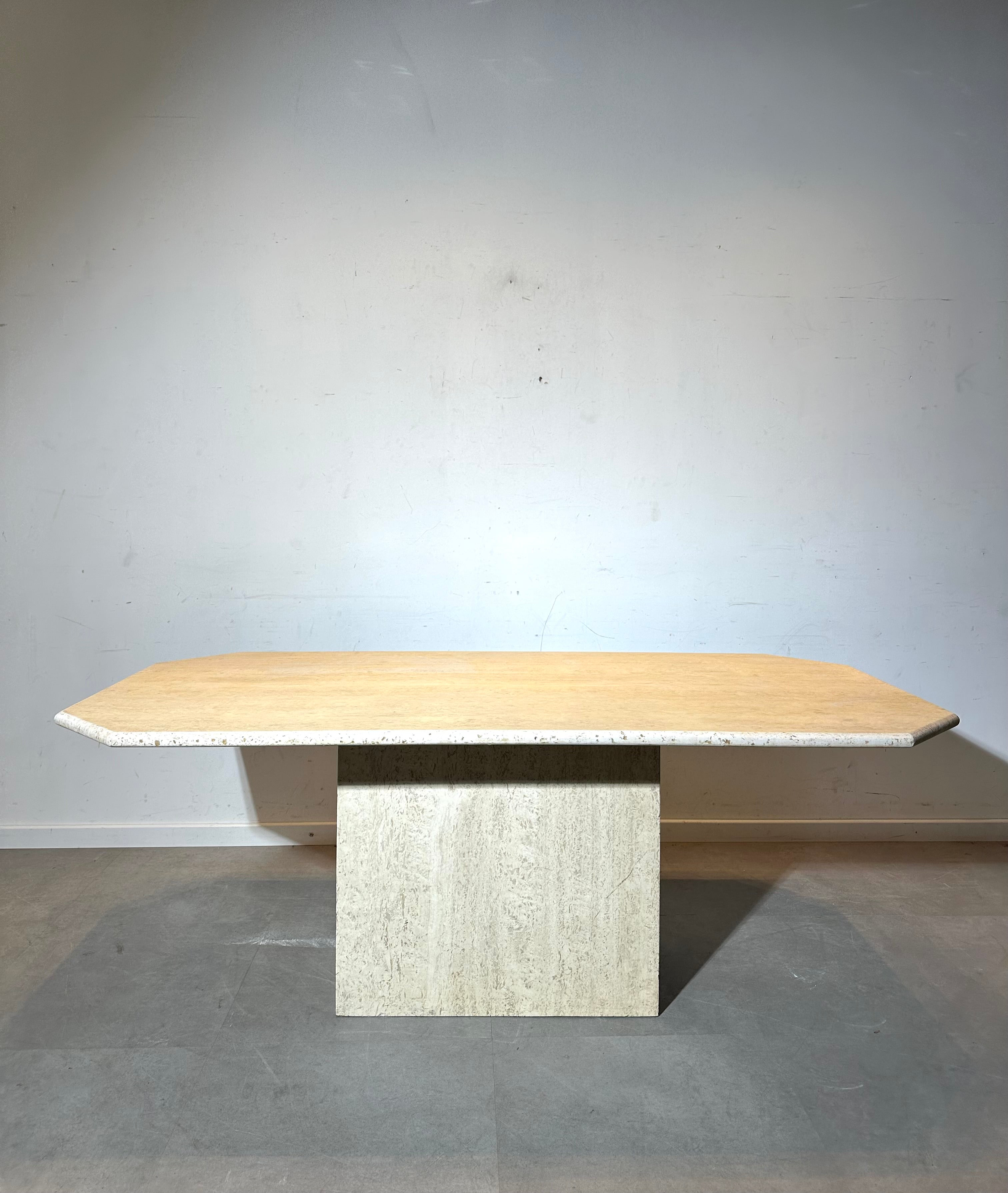 Vintage Travertine Dining Table