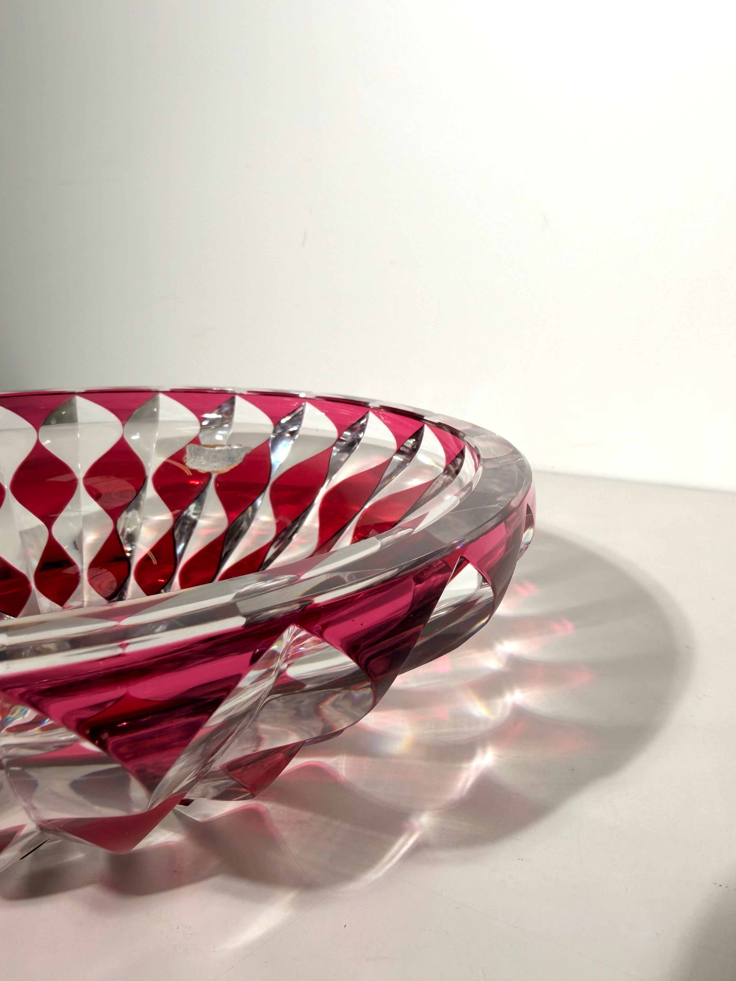 Val Saint Lambert Cut Crystal Bowl