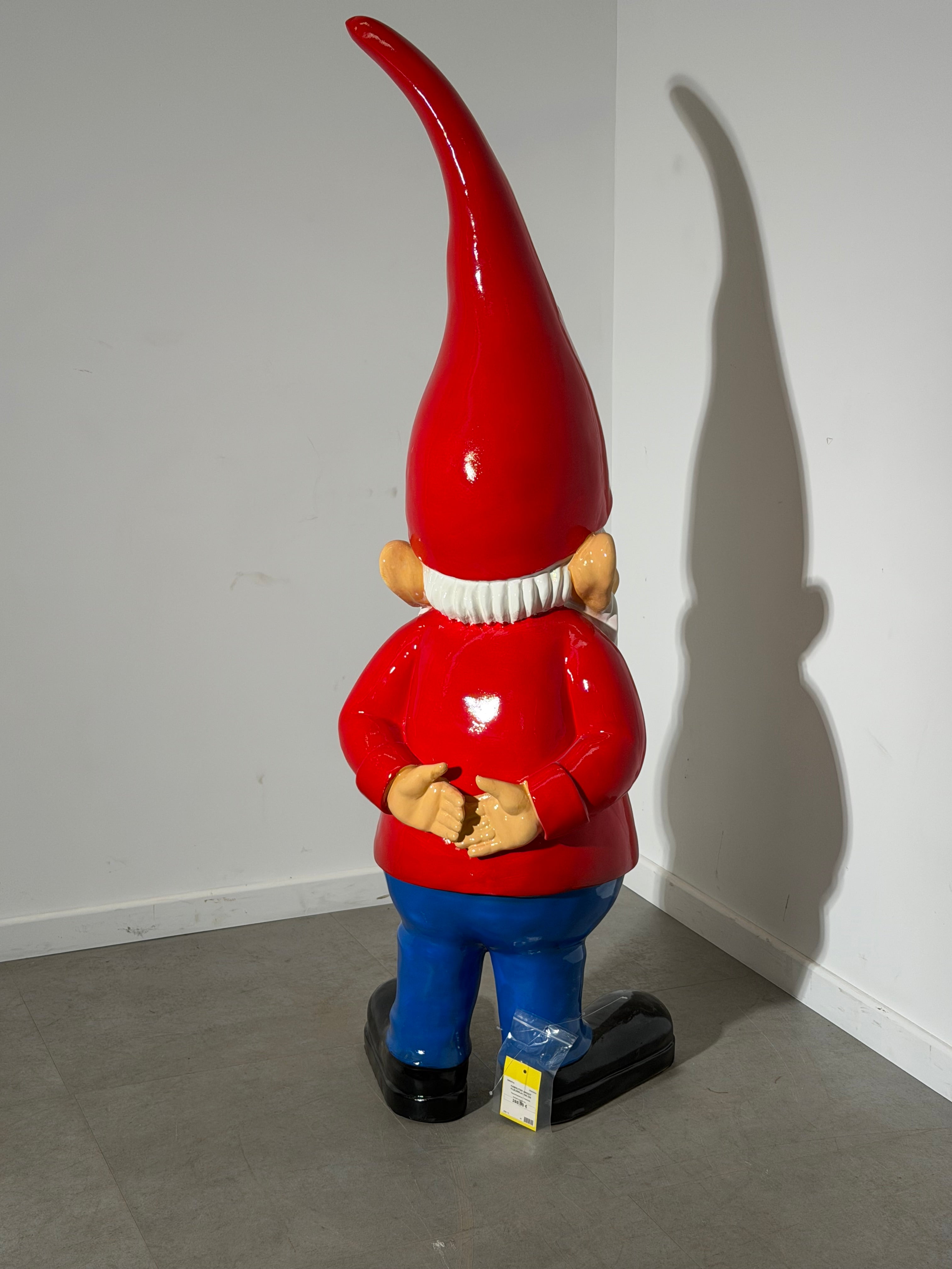 XL Outdoor Garden Gnome – 160 cm – Fiberglass & Polyester