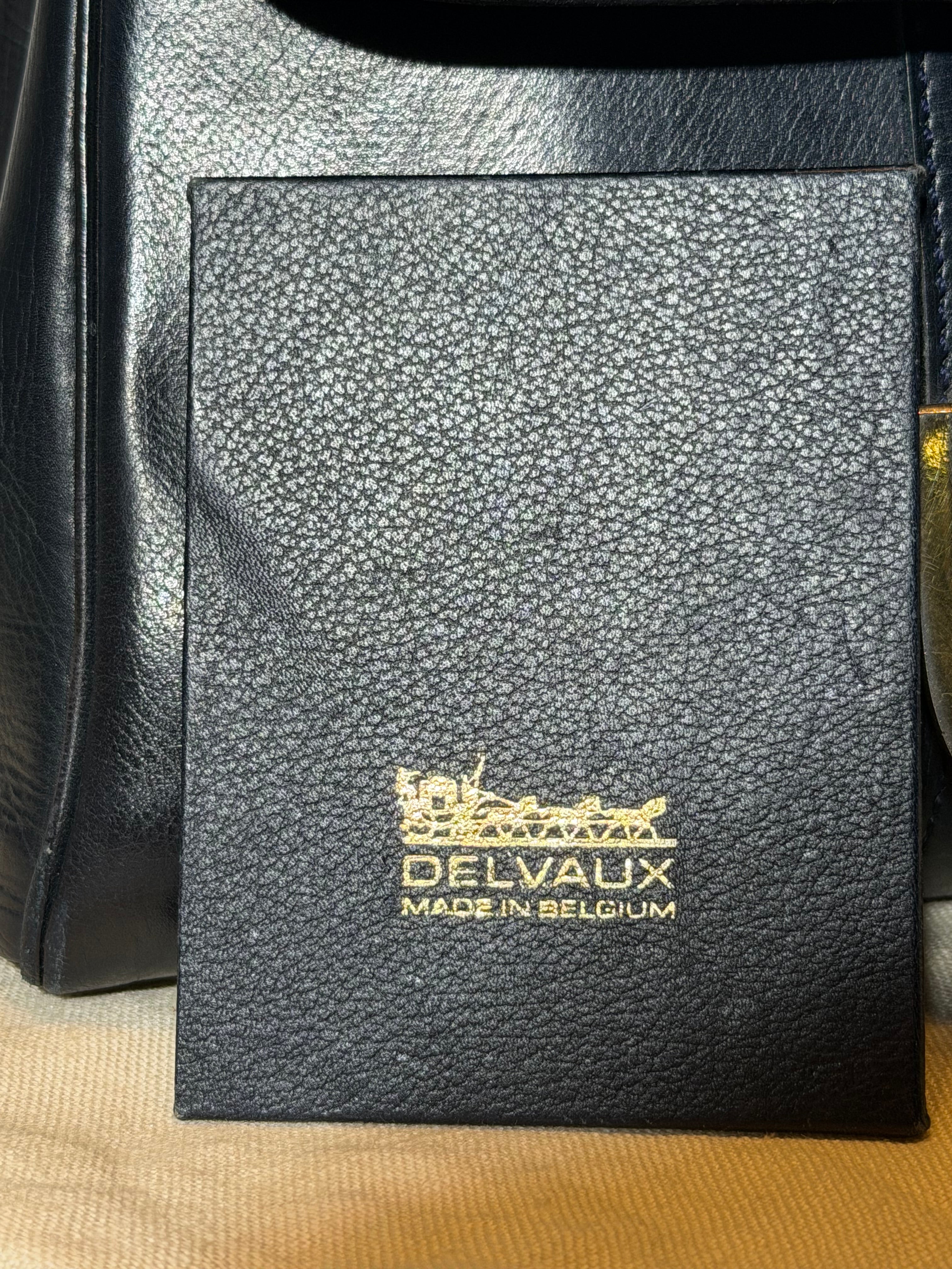 Vintage Delvaux Brillant PM Dark Blue