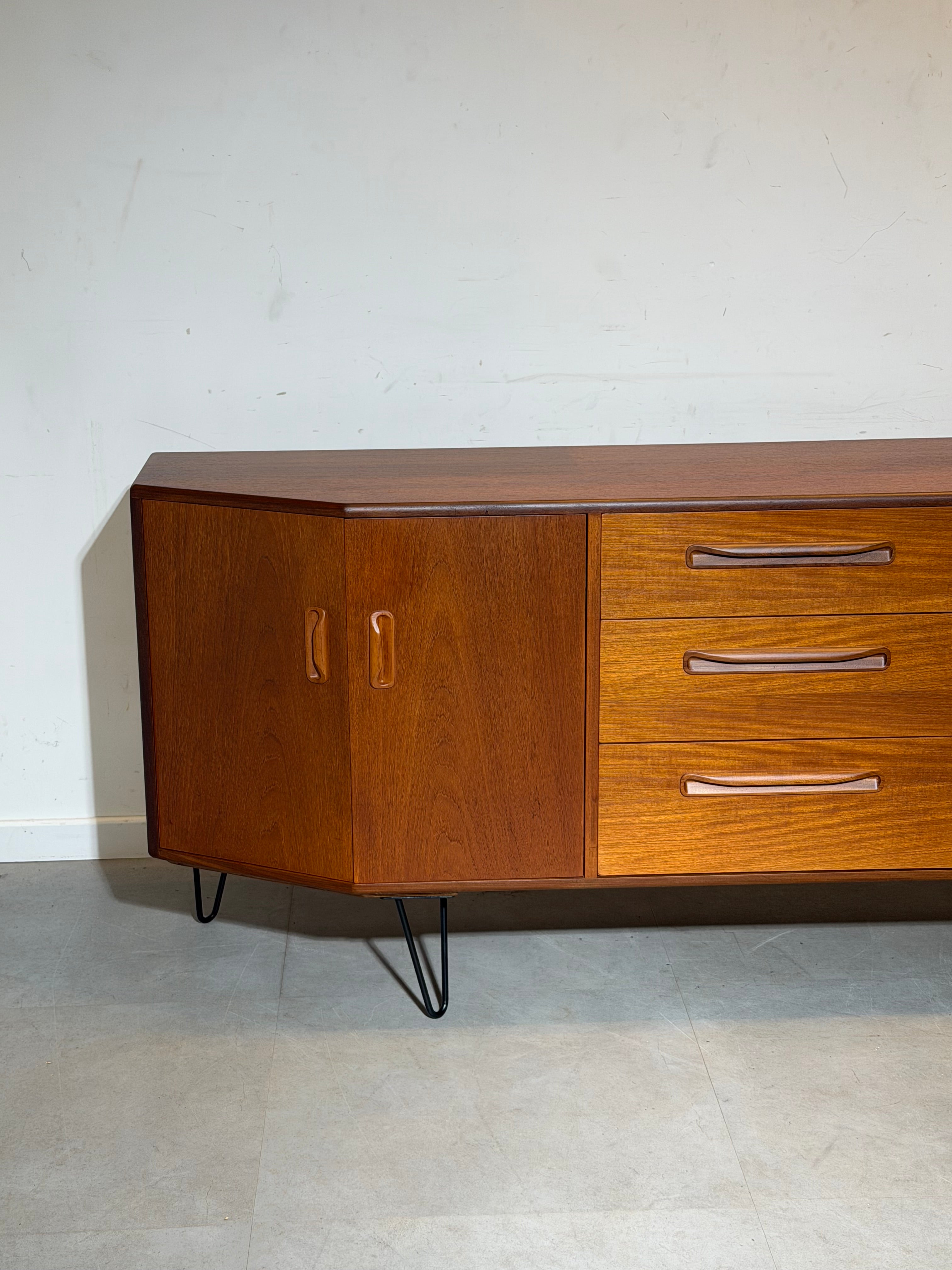 G-Plan Teak Sideboard with Hairpin Legs – Mid-Century Modern Vintage Cabinet