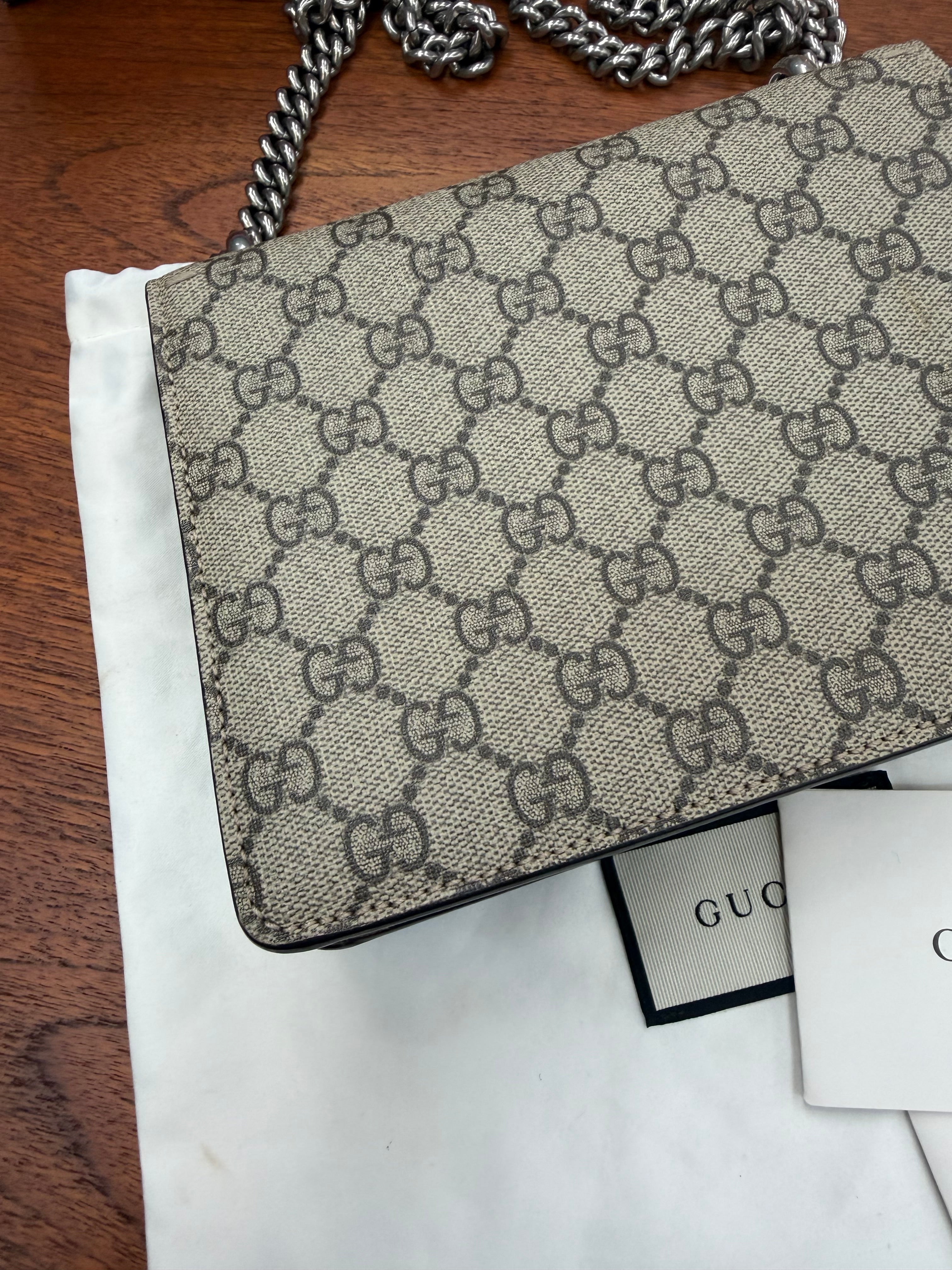 Gucci Dionysus GG Supreme Crossbody Bag – Complete Set