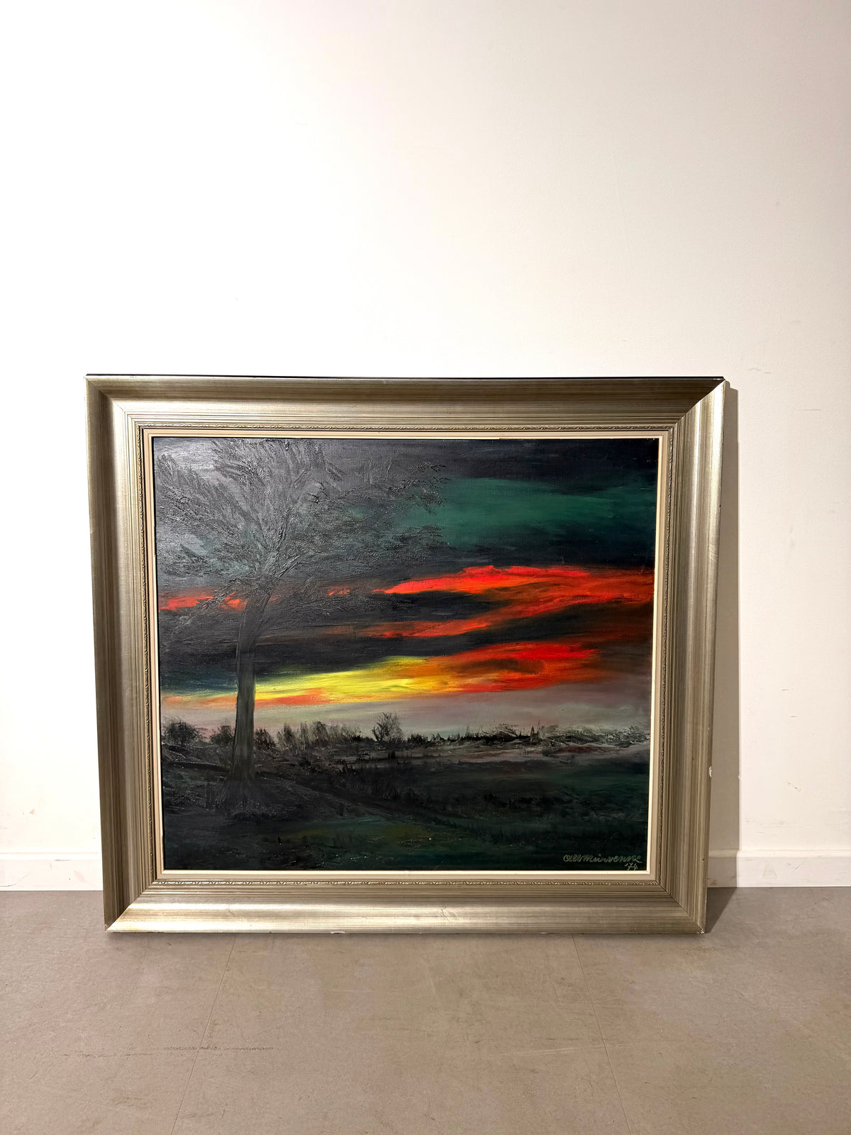 Alfons Meirvenne Original Landscape Painting – 1974