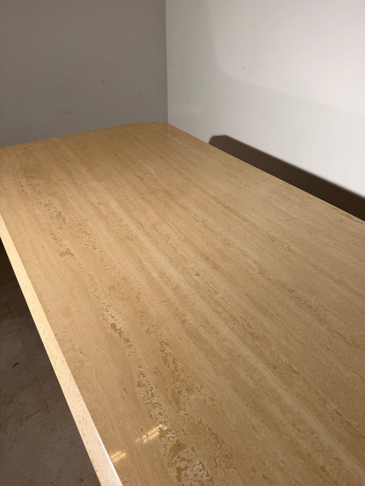 Vintage Travertine Dining Table