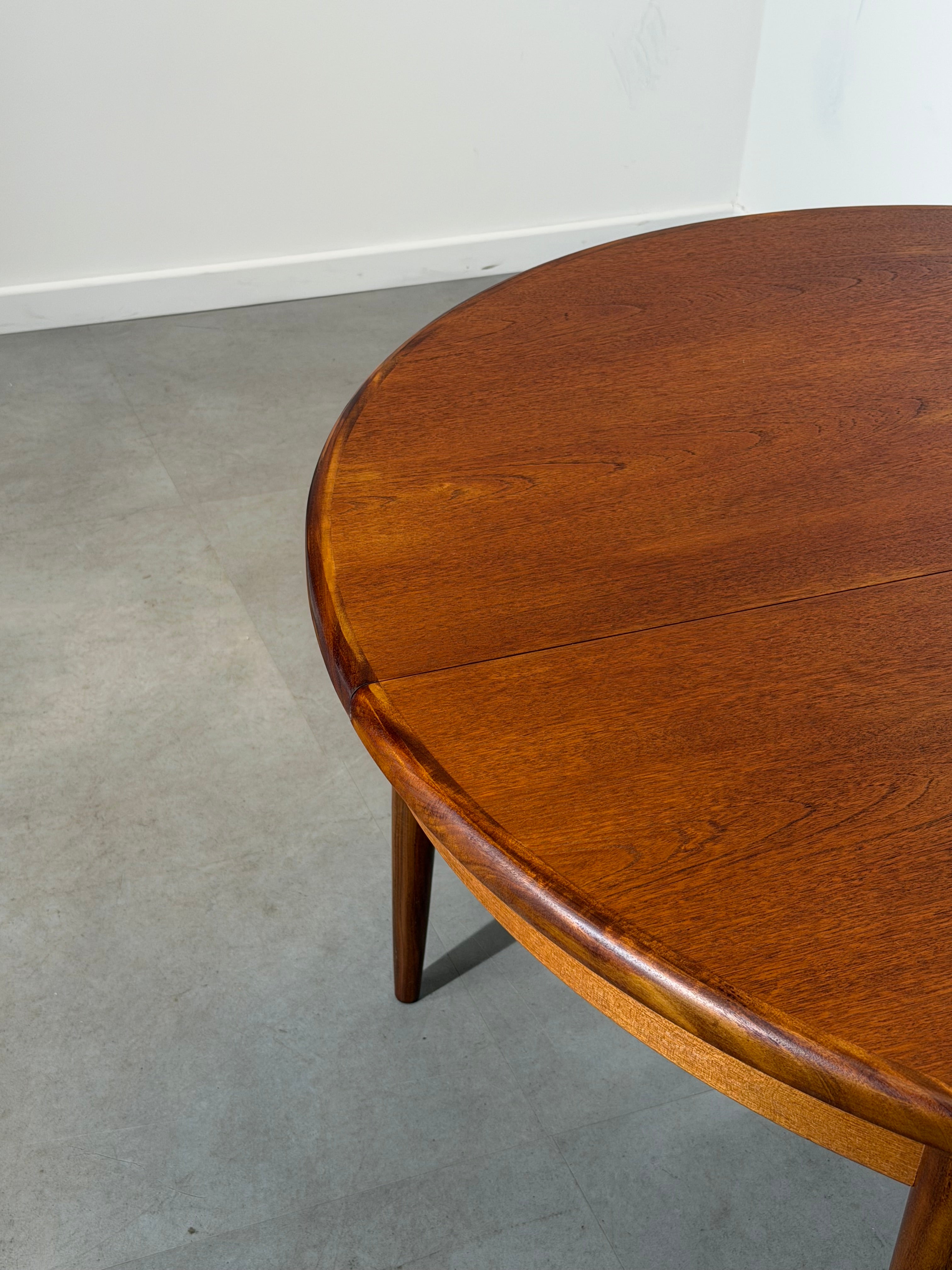 G-Plan Round Extendable Dining Table in Teak