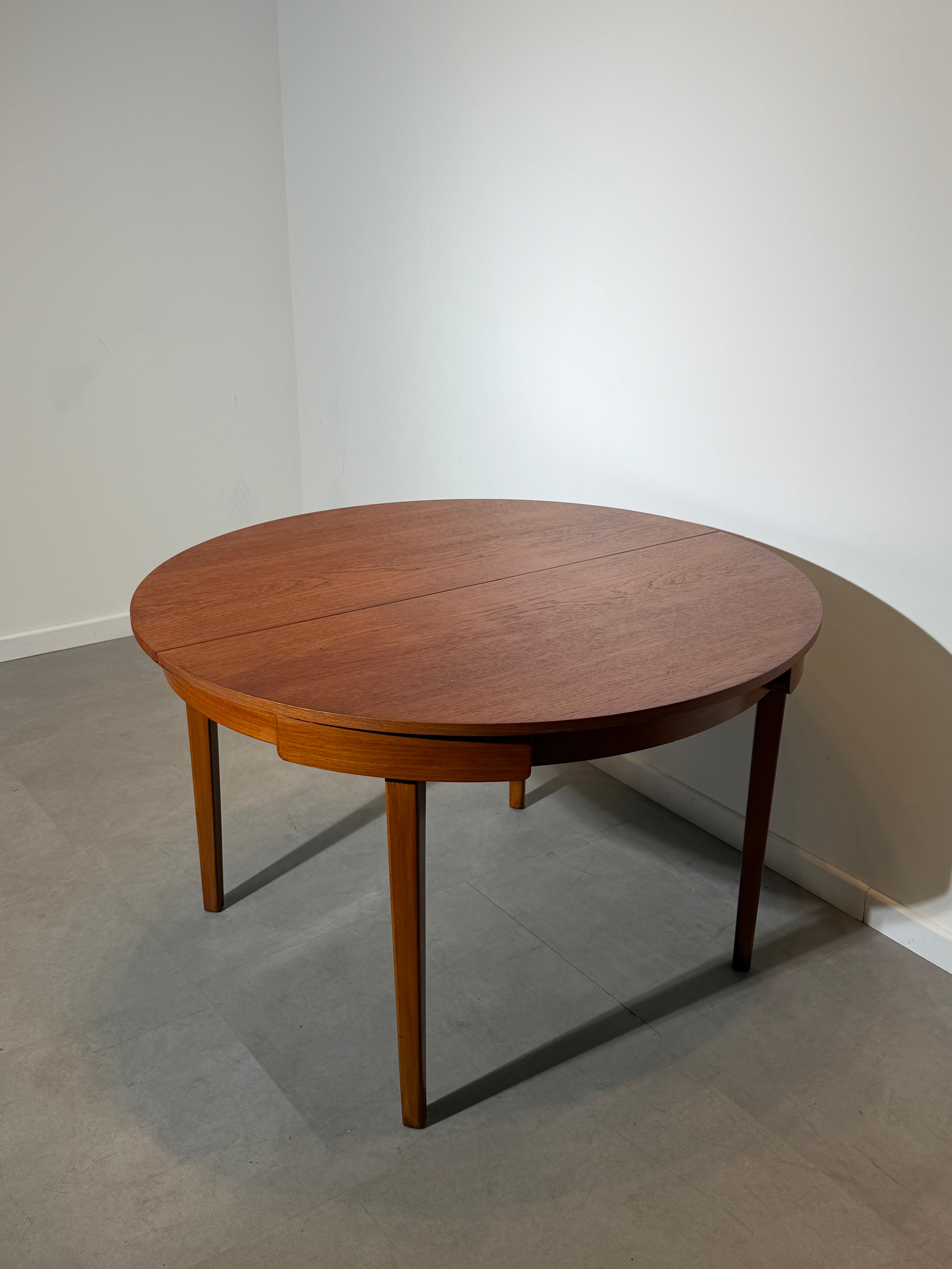 G-Plan Round Extendable Dining Table in Teak