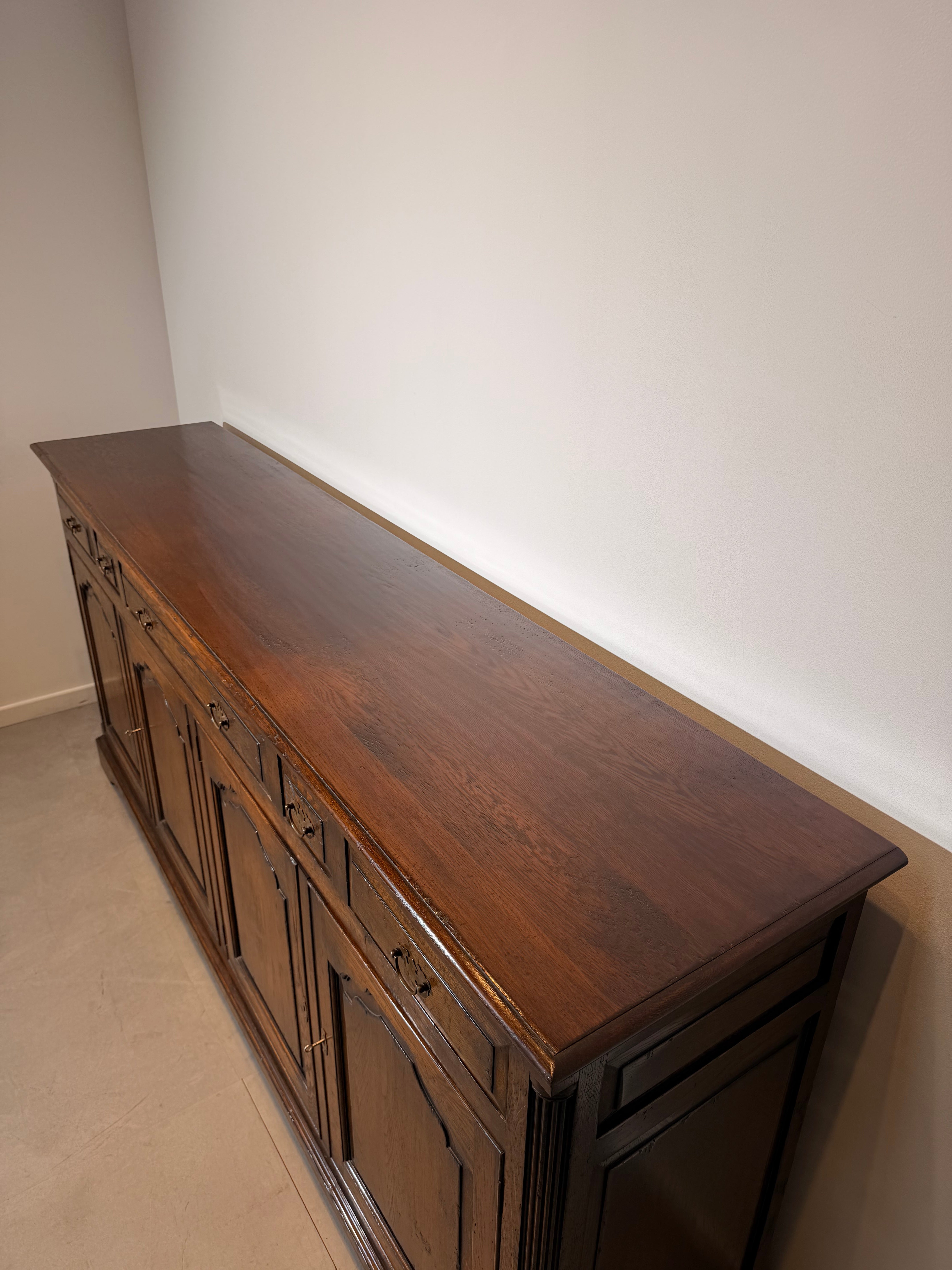 Old New England Oak Sideboard