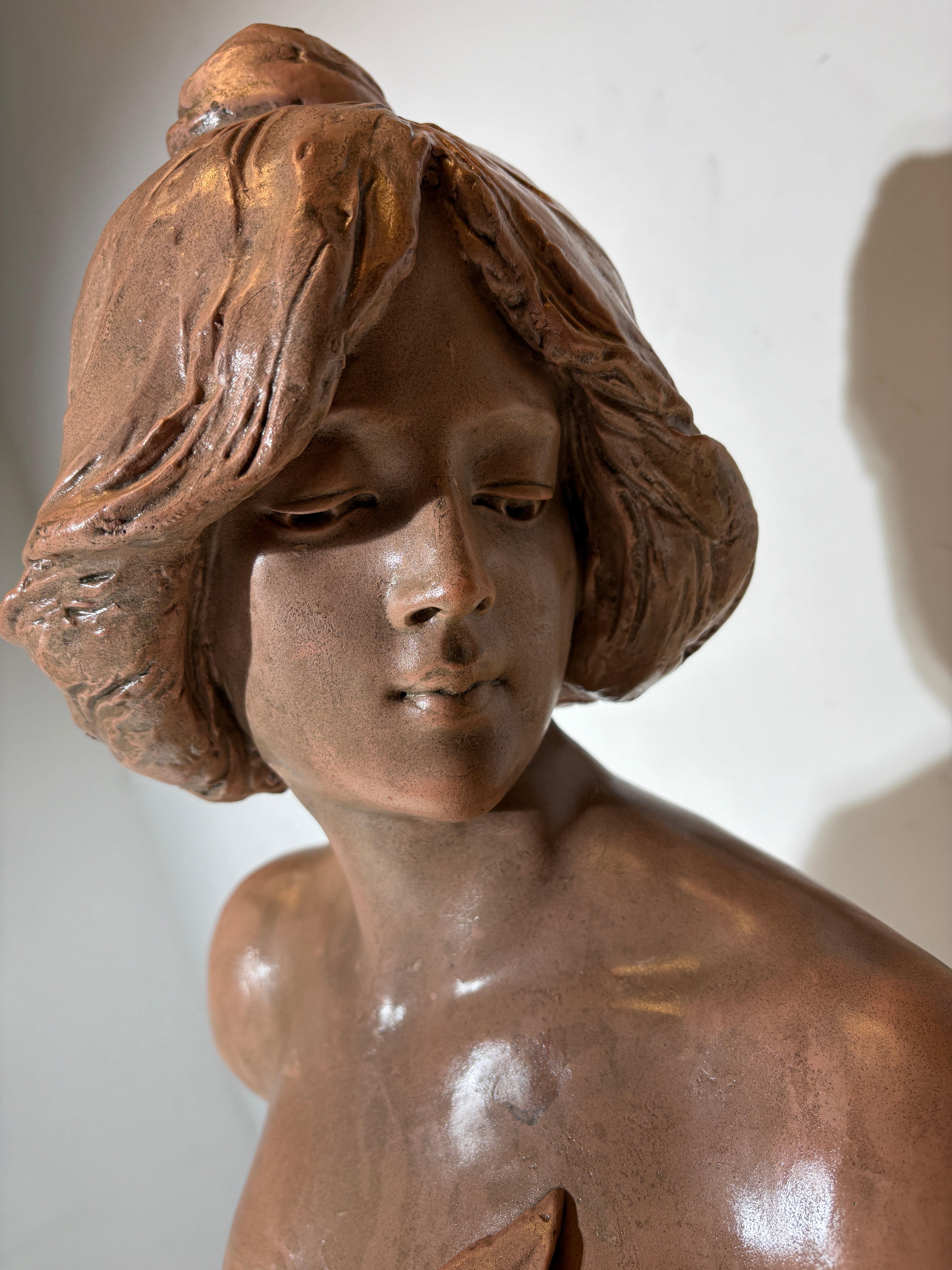 Antieke buste Art Nouveau vrouw