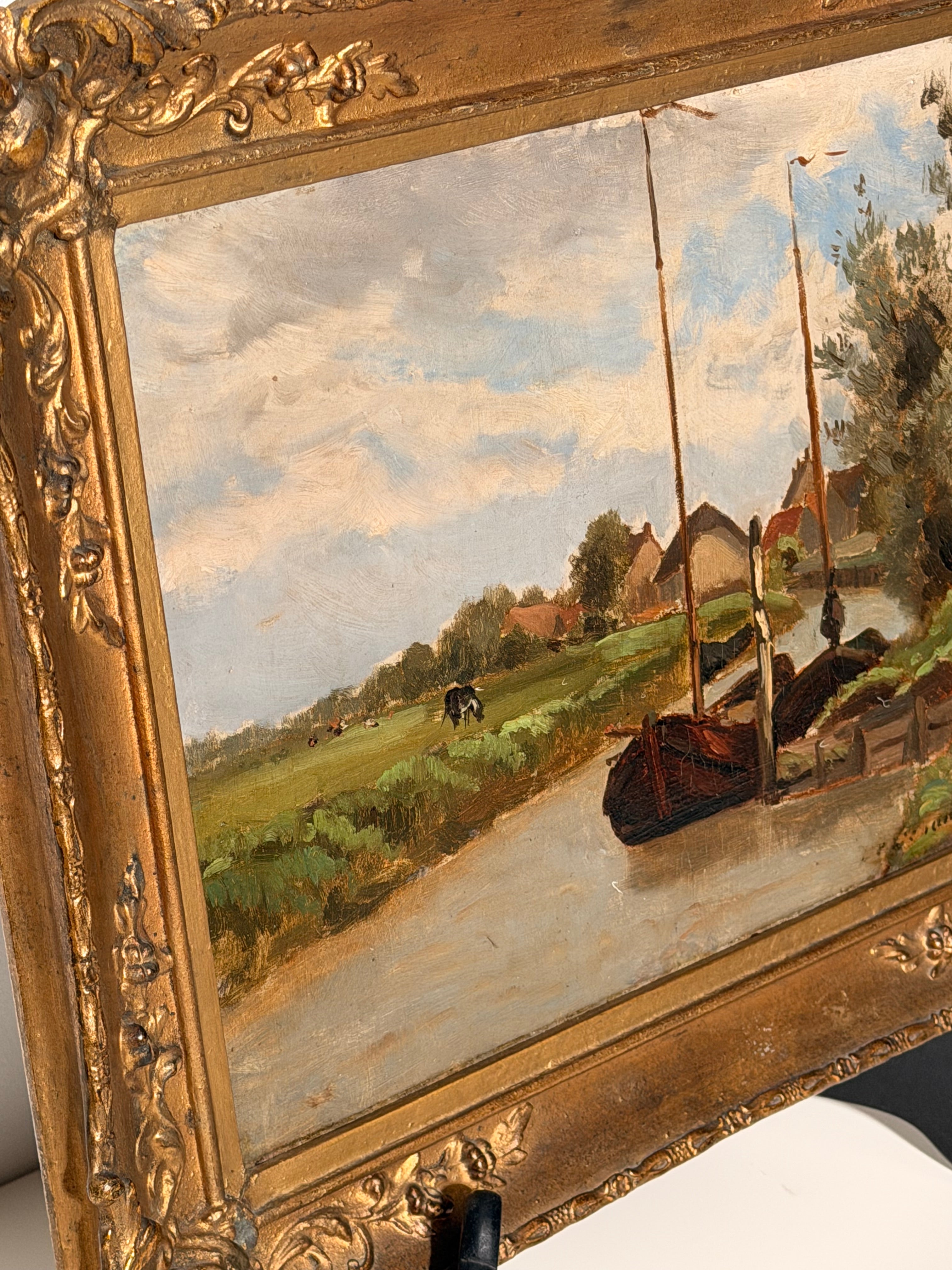 Edmond De Schampheleer – Original Oil on Panel