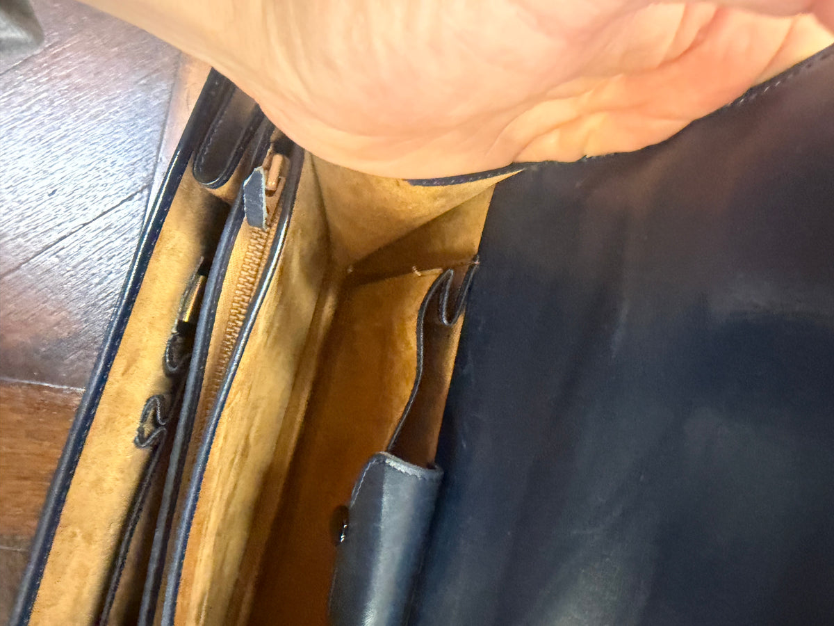 Delvaux Vintage Navy Blue